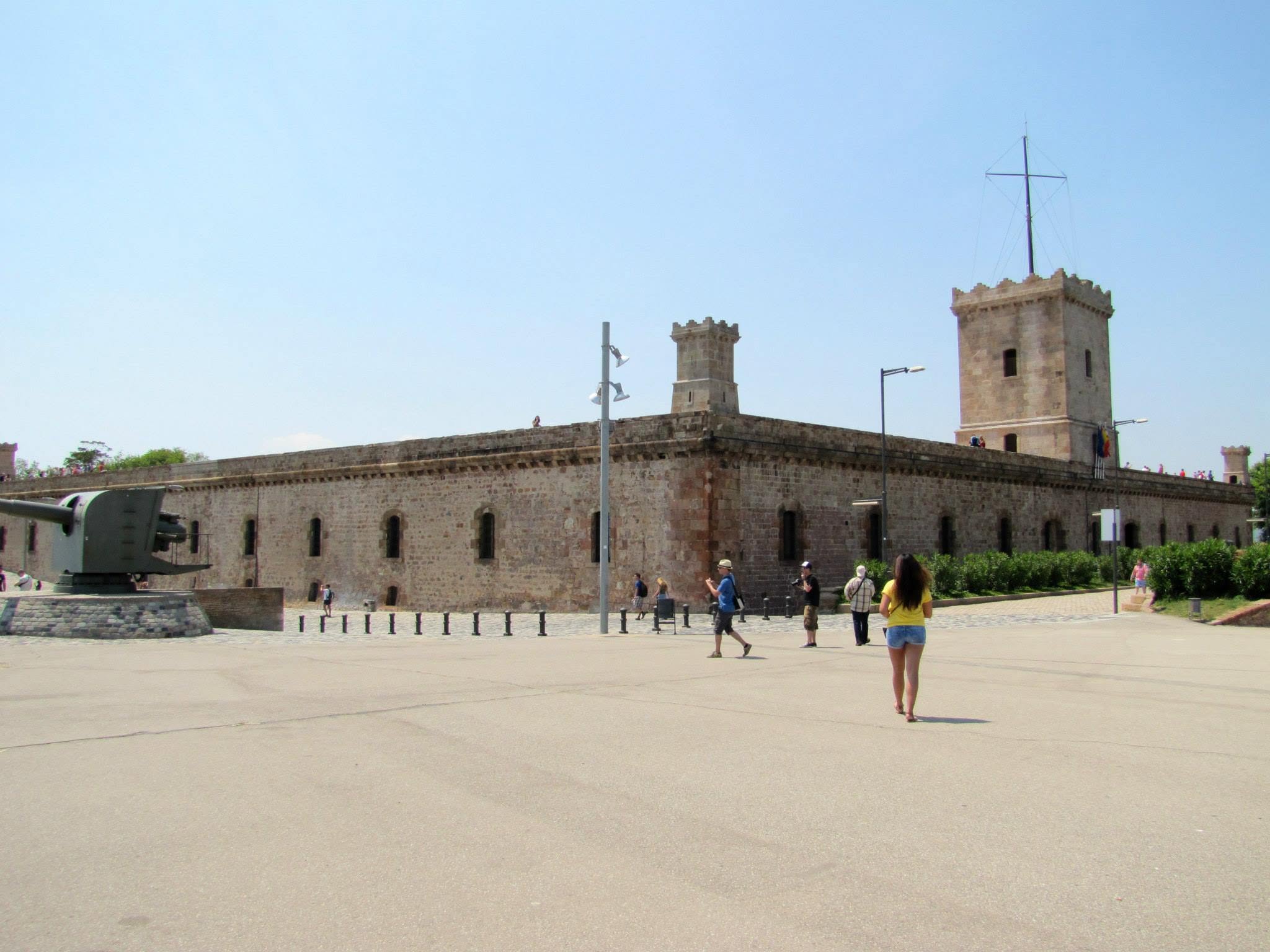 The fortification at Montjuic Castle