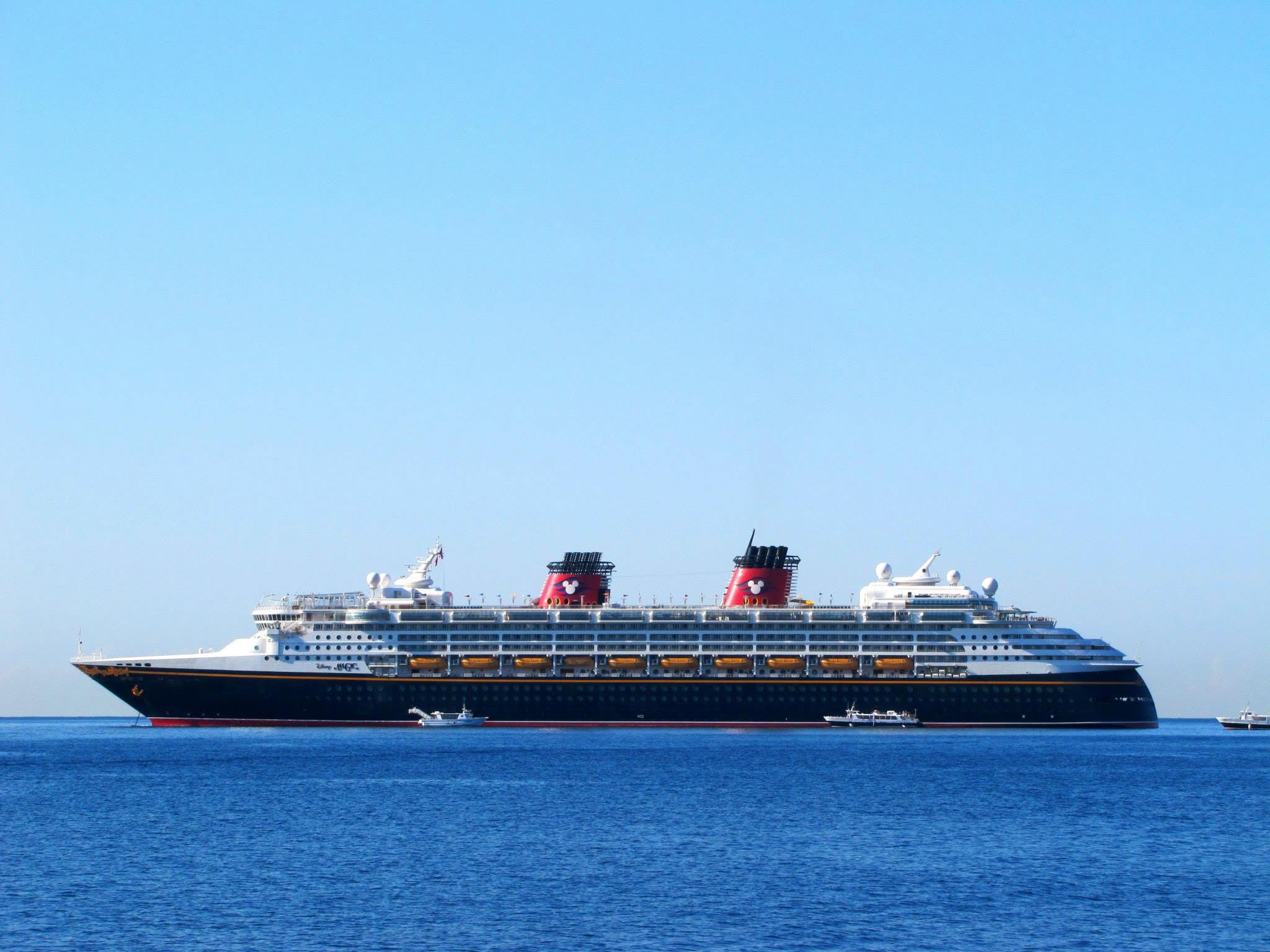 The Disney Magic at anchor off Villefranche