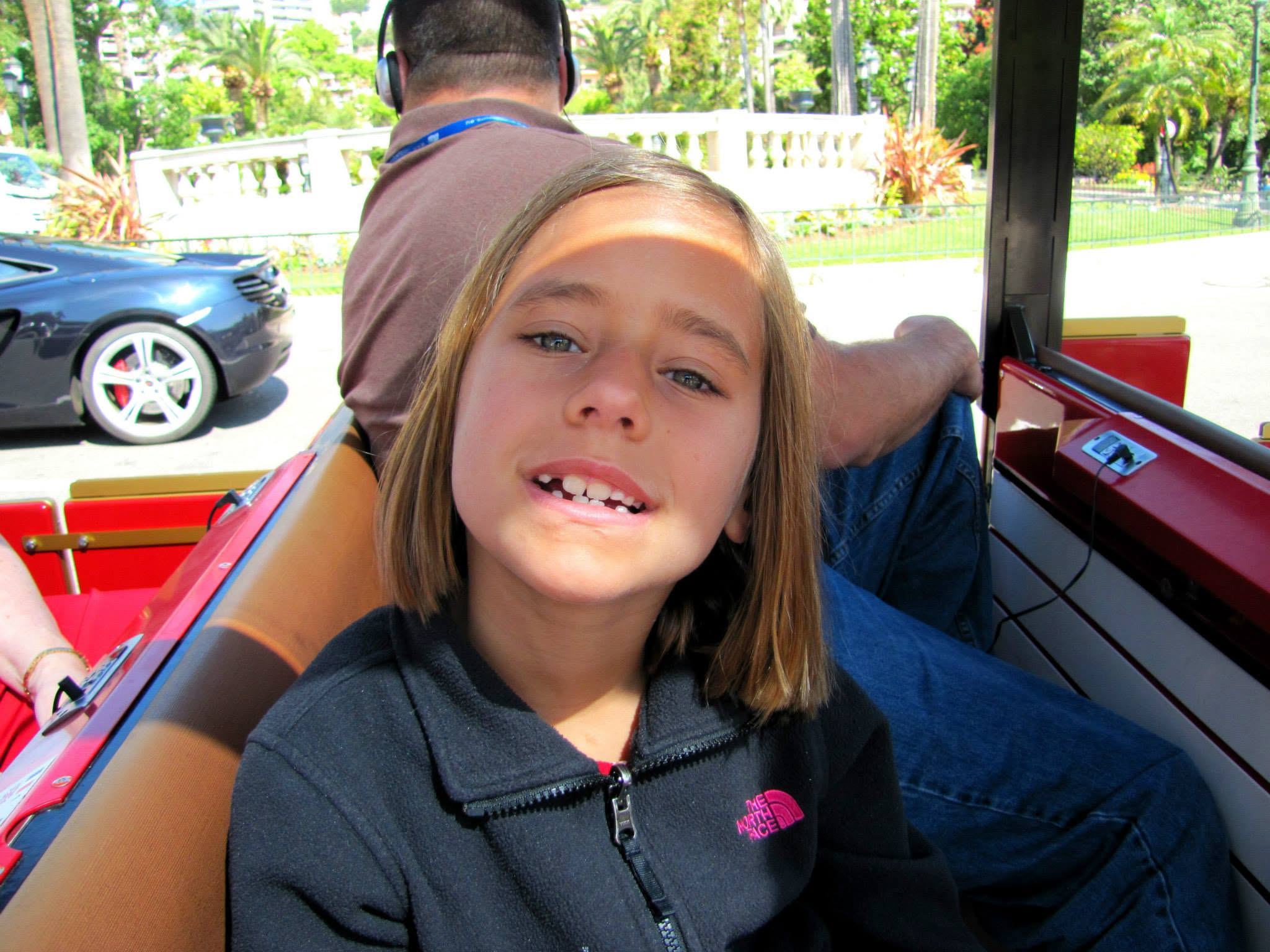 Lisa and Michael on the little train tour in Monte Carlo