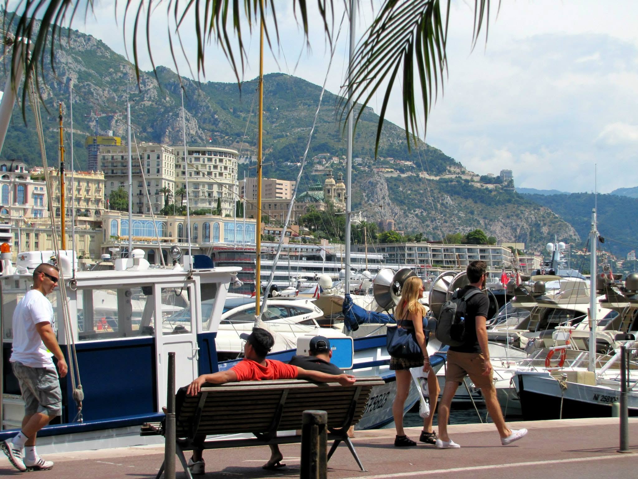 The Monte Carlo harbor from our lunch table