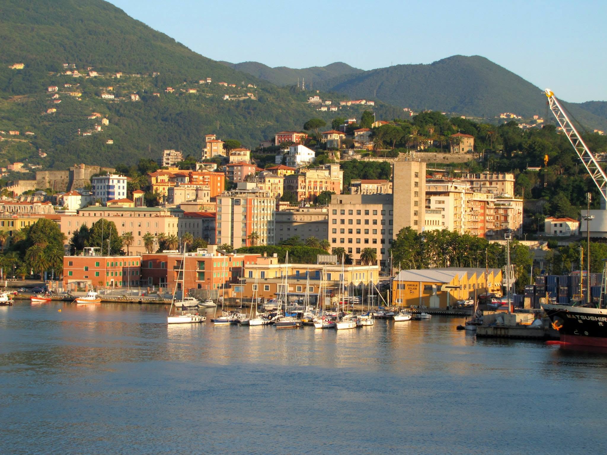 Our first view of La Spezia from the ship