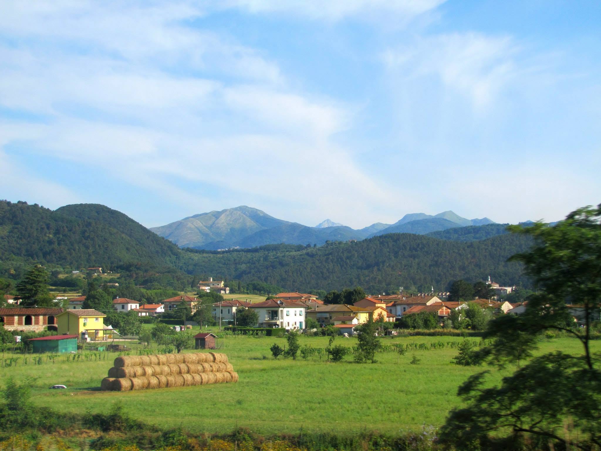 The countryside on the drive to Florence