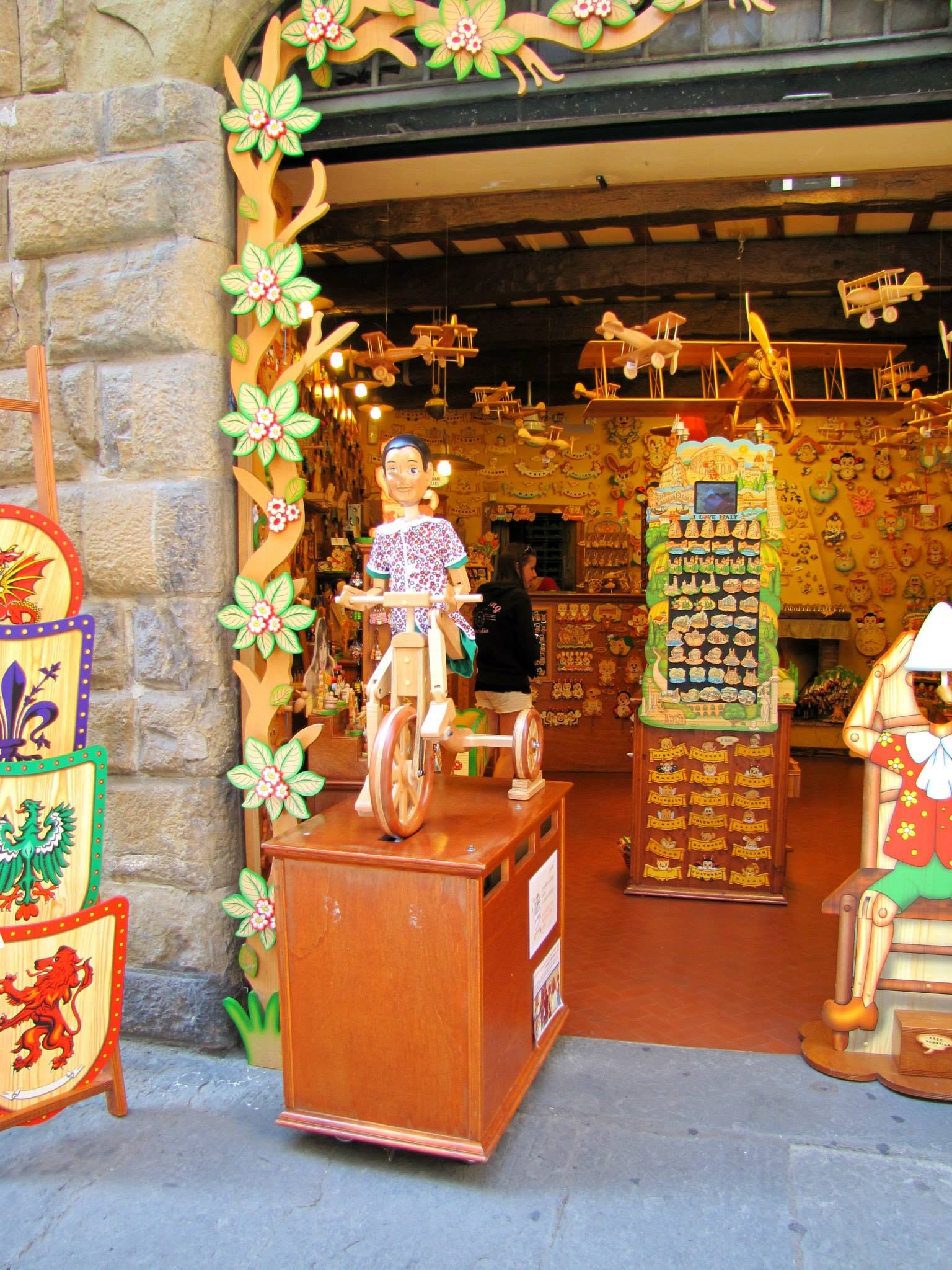 The Pinocchio shop in Florence