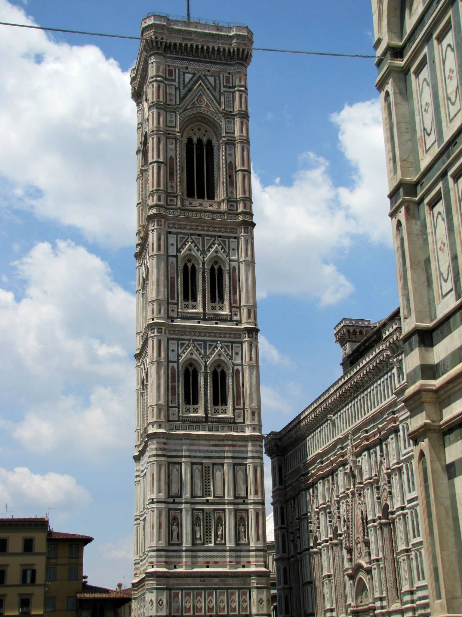 The tower beside the Duomo in Florence