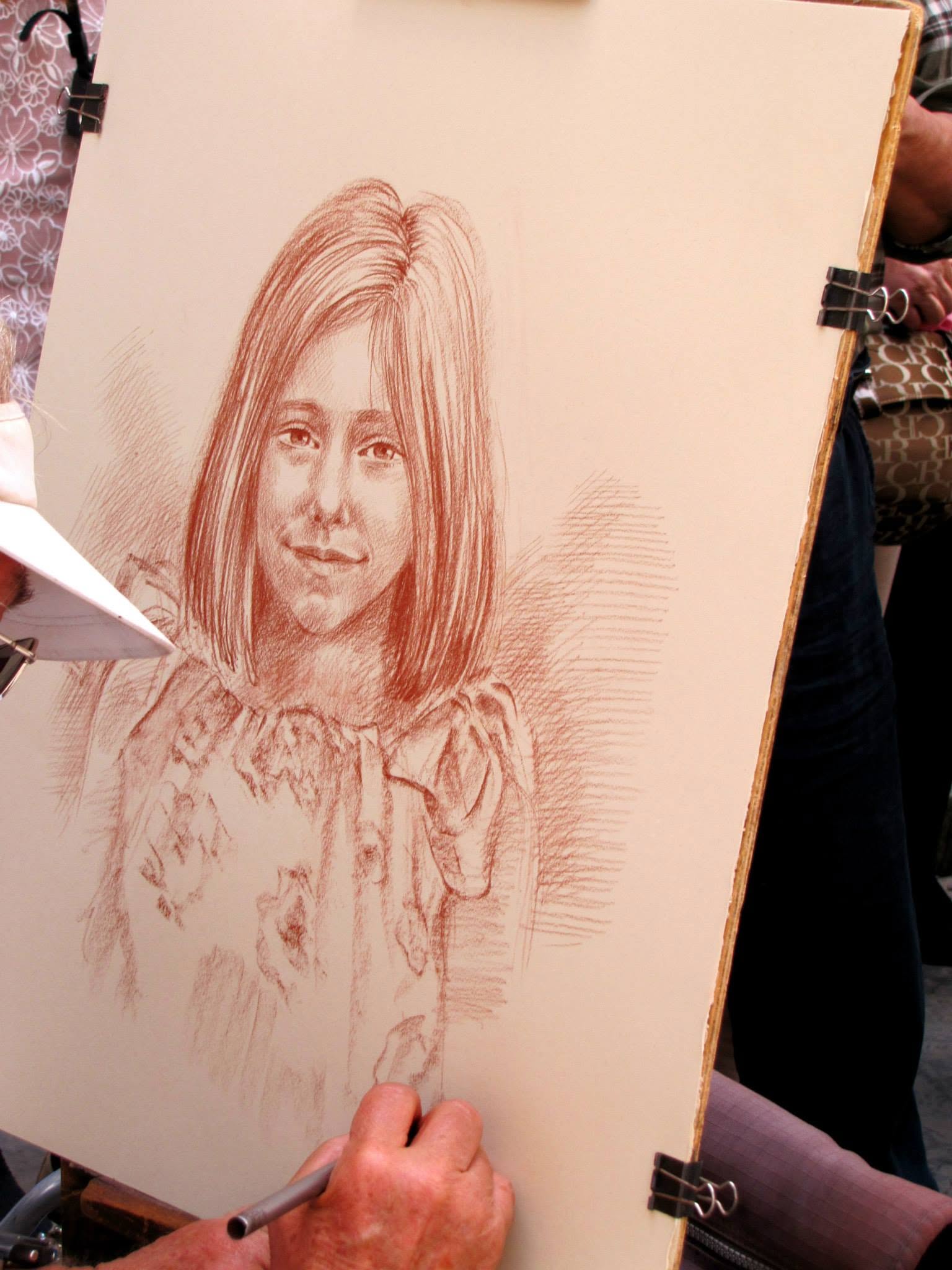 The finished sketch of Lisa