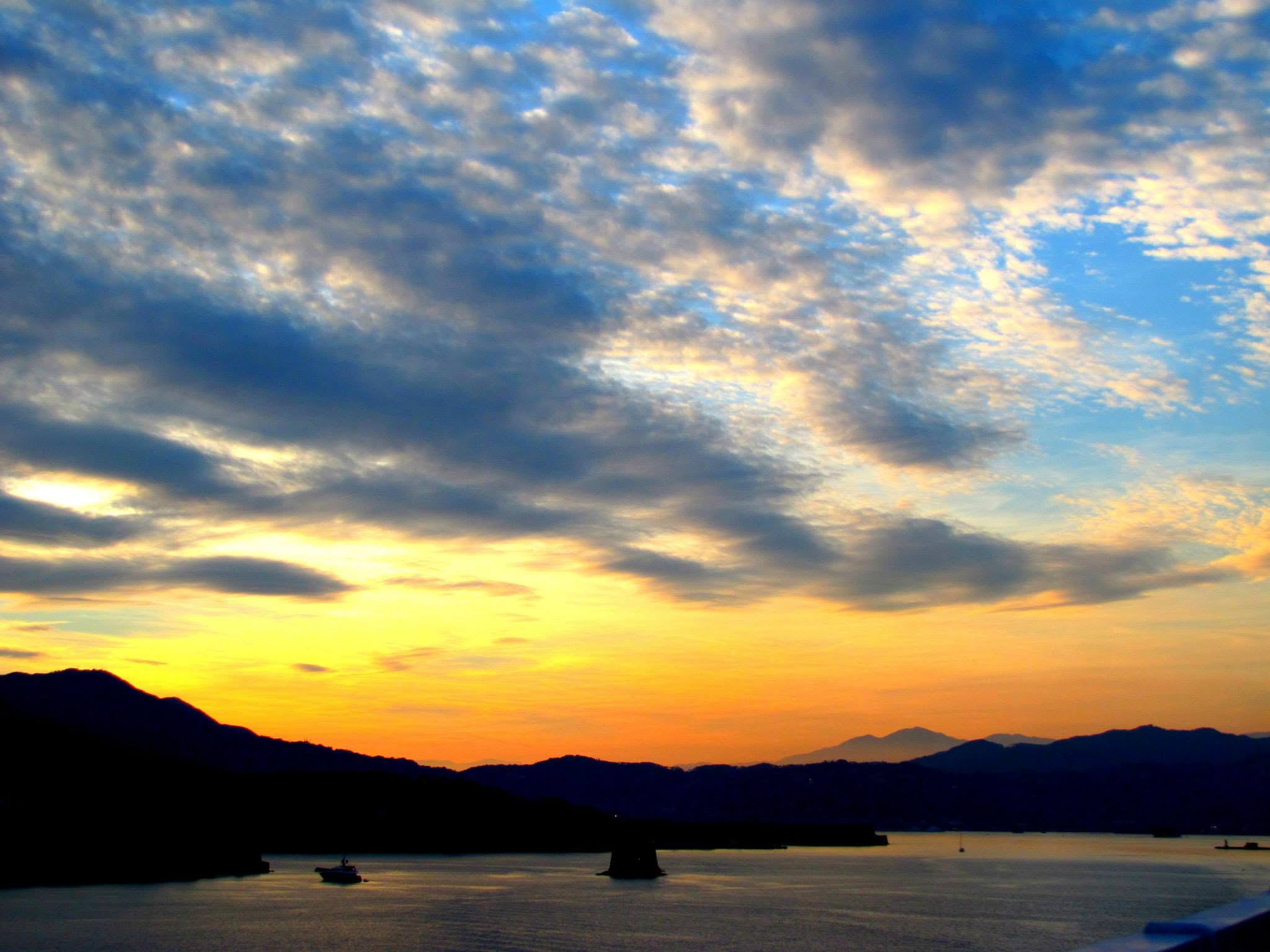 Sunset over La Spezia