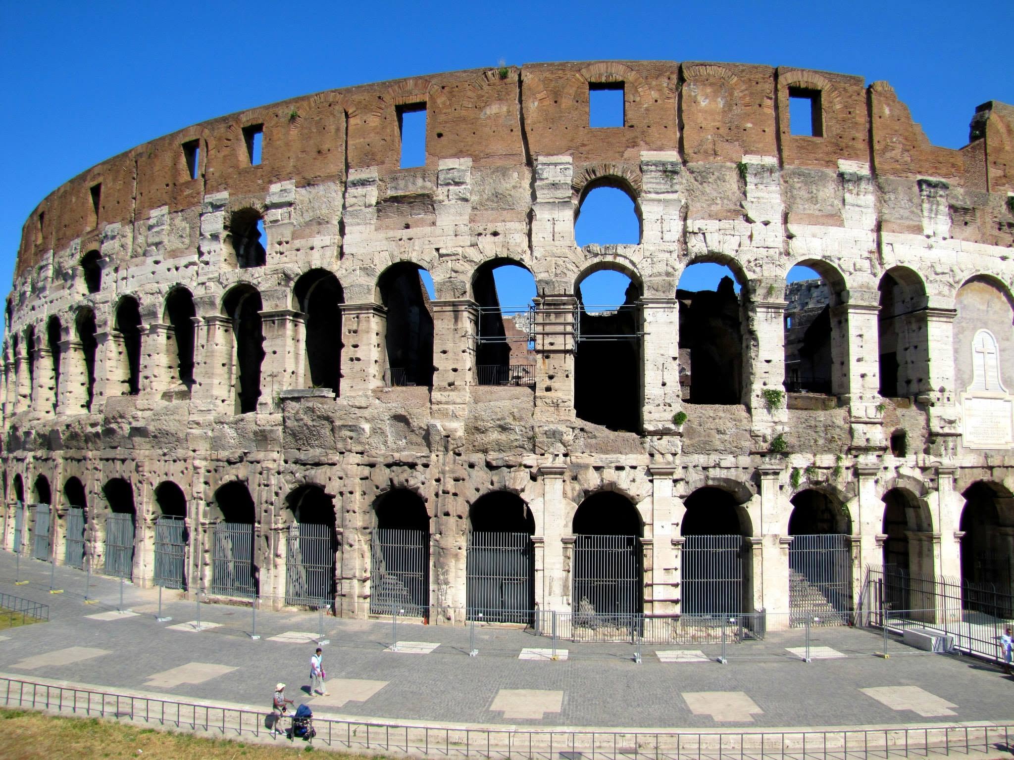 The Colosseum from the road