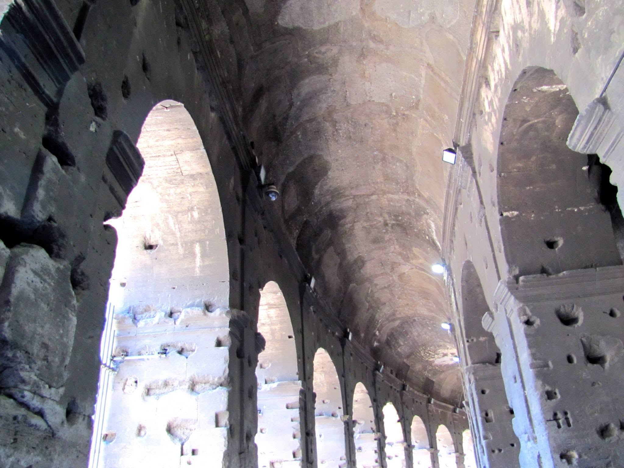 Finally inside the Colosseum