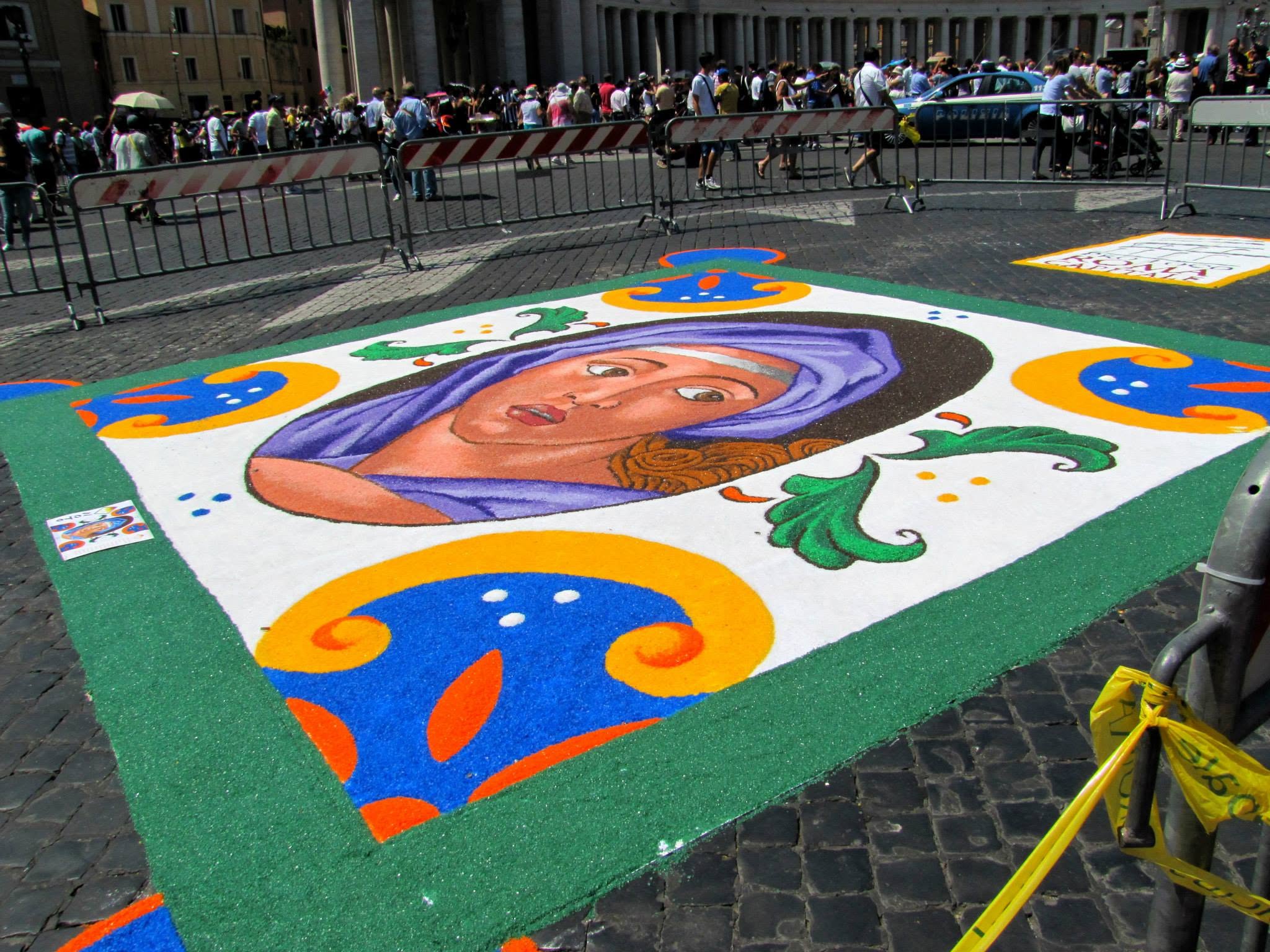 Another wood shaving artwork in St. Peter's Square