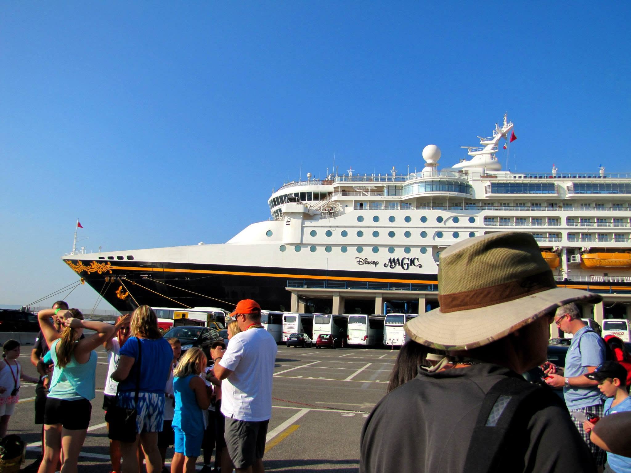 The Disney Magic in port at Naples
