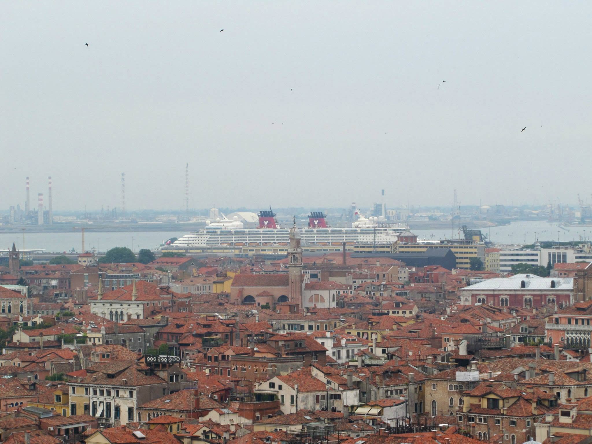 The Magic in port from the bell tower in Venice