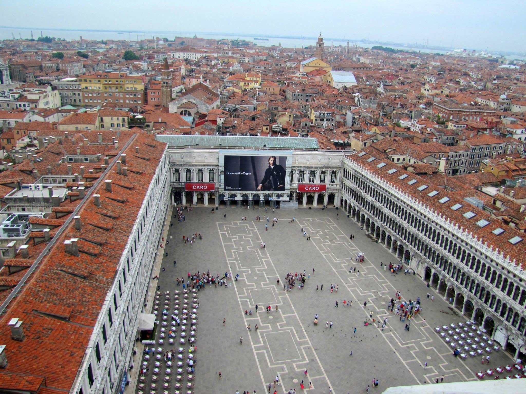 St. Mark's Square from the top of the bell tower