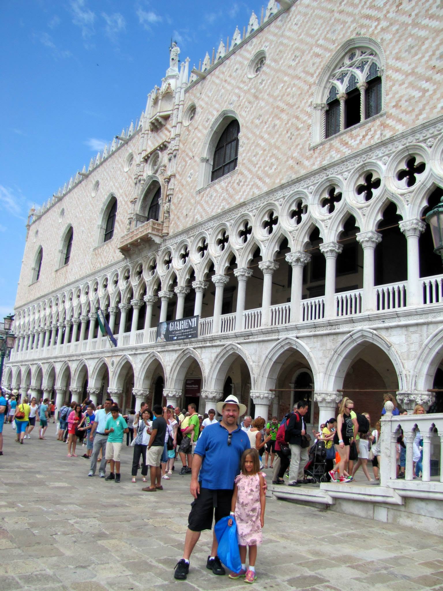 Lisa and Michael outside the Doge's Palace