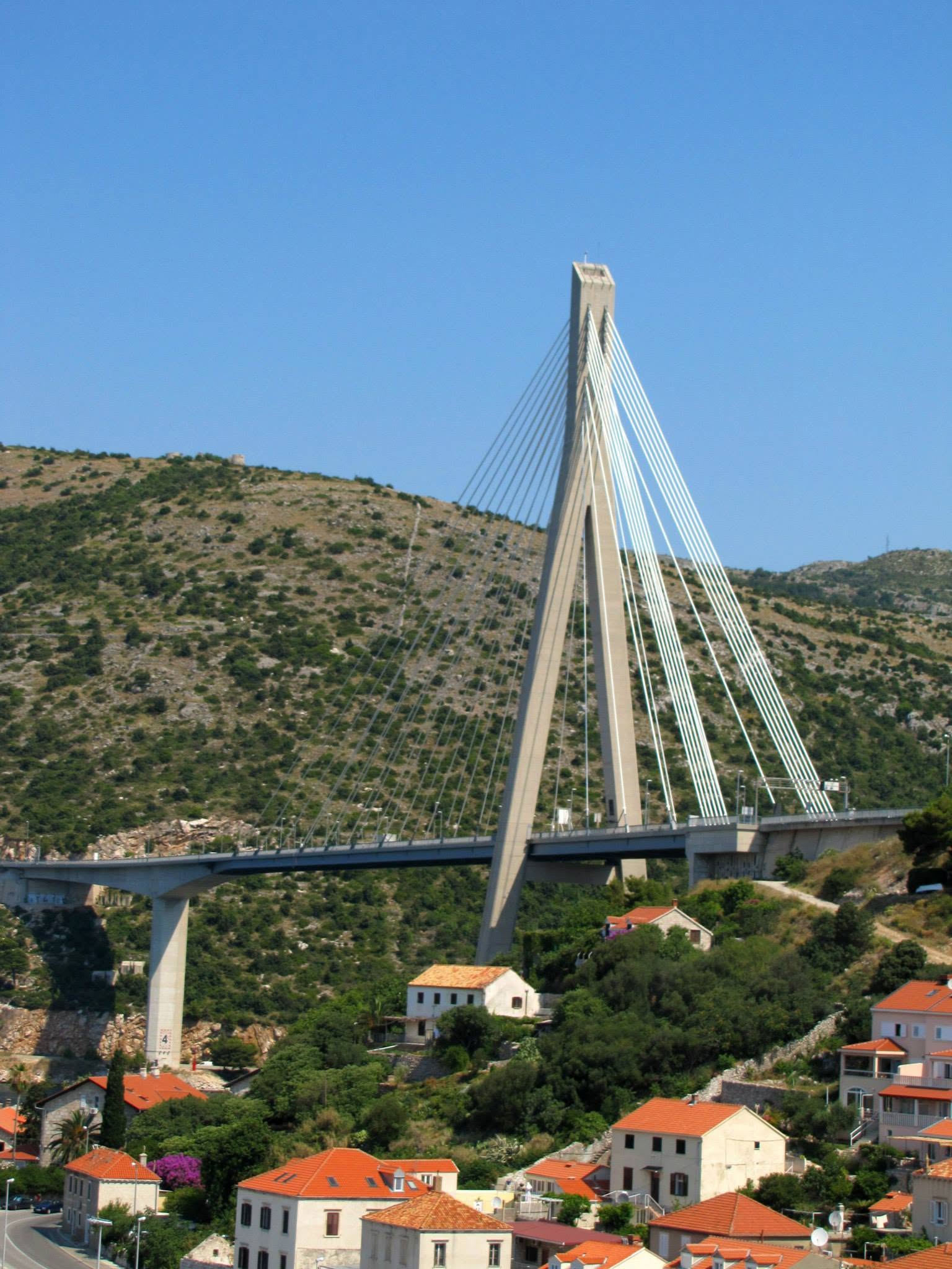The bridge near the pier in Dubrovnik