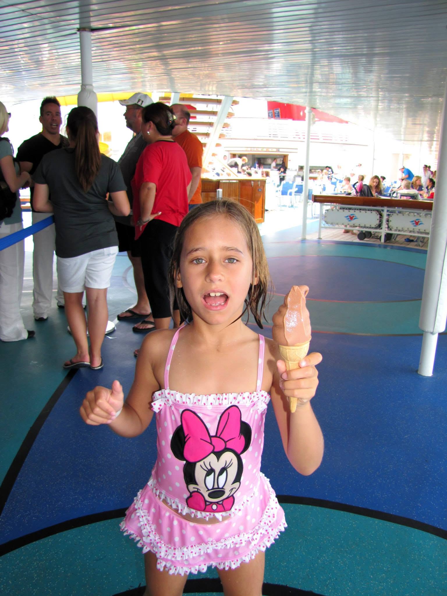 Lisa with 24 hour soft serve on the Magic