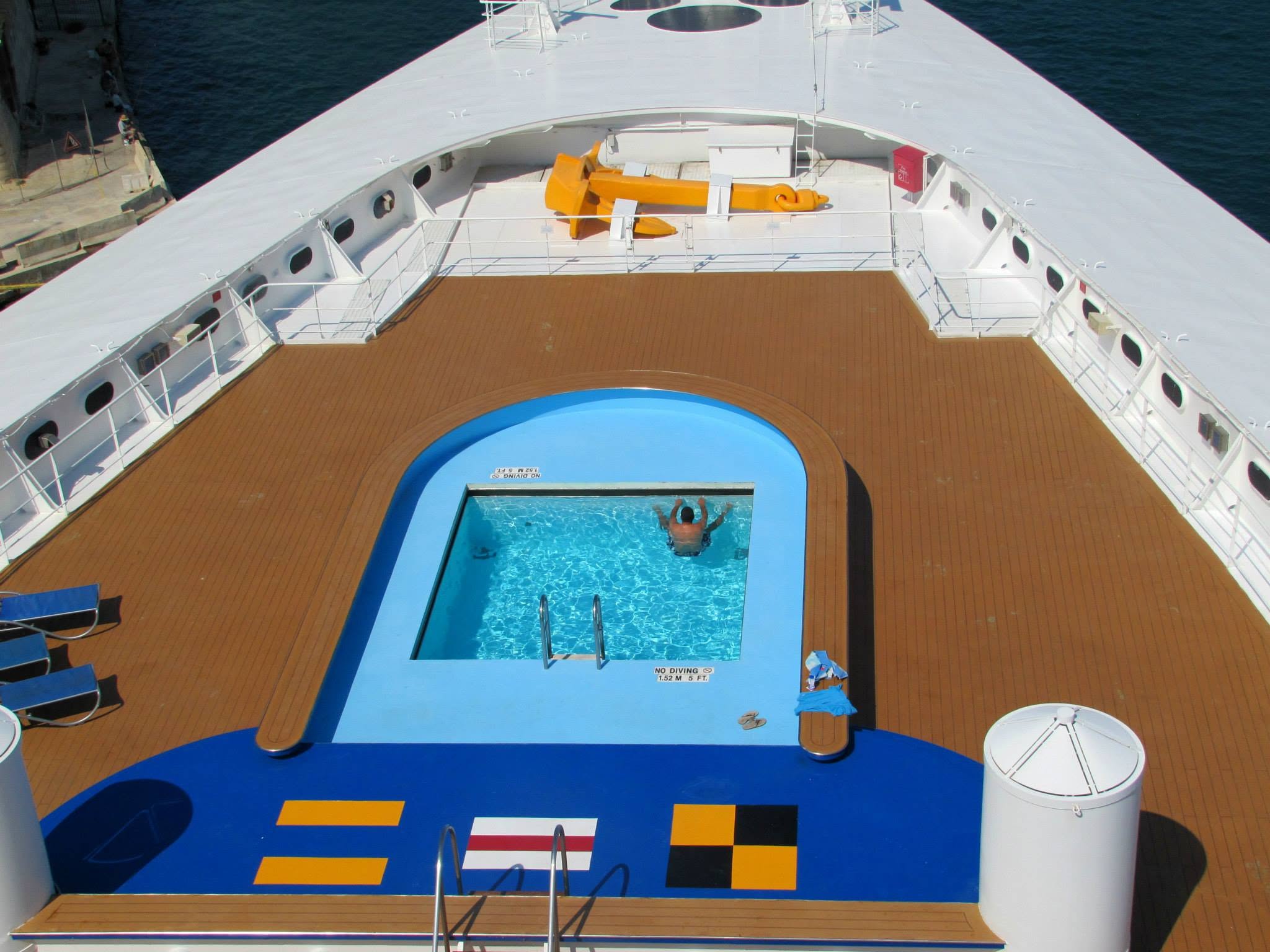 A Cast Member in the crew pool on the Magic