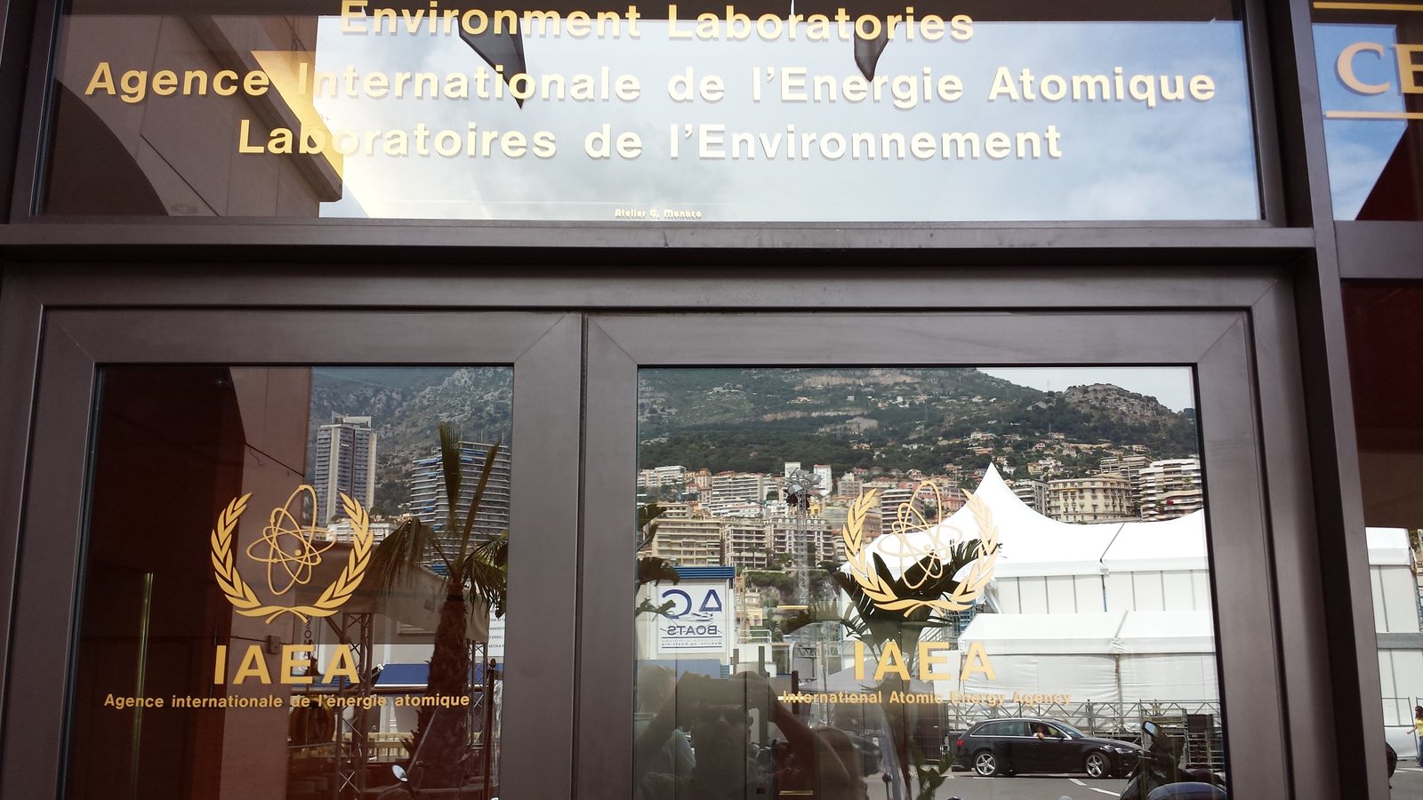 Had to get a photo at the IAEA door