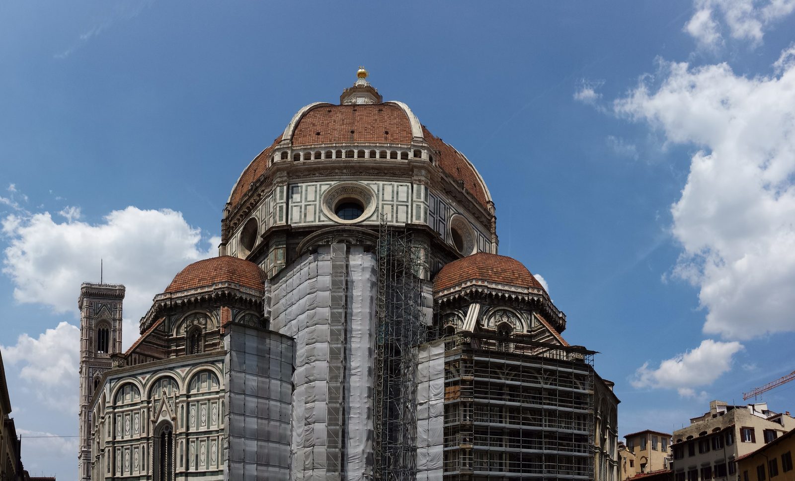 Florence's Duomo, partly under scaffolding