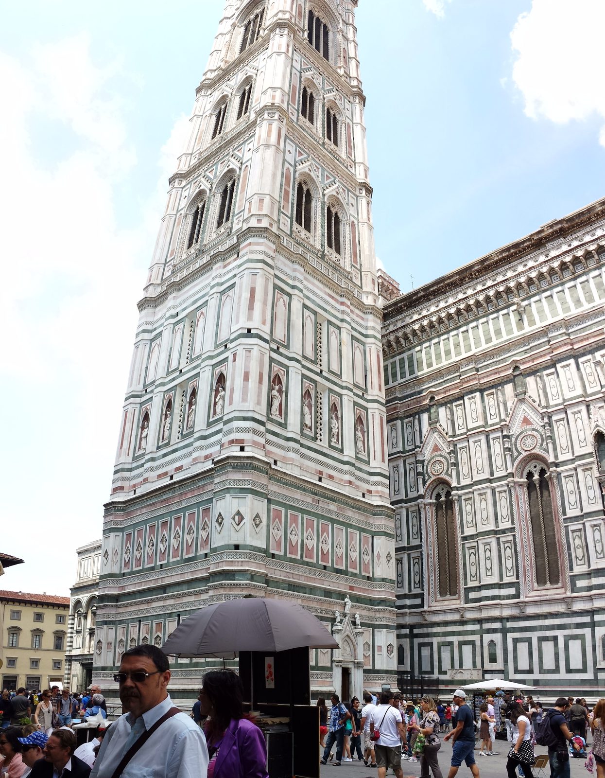 Looking up at Giotto's bell tower