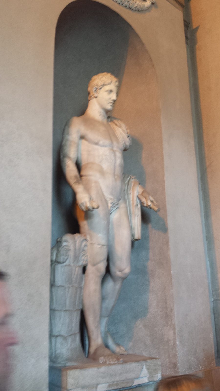 A statue inside the Vatican Museums
