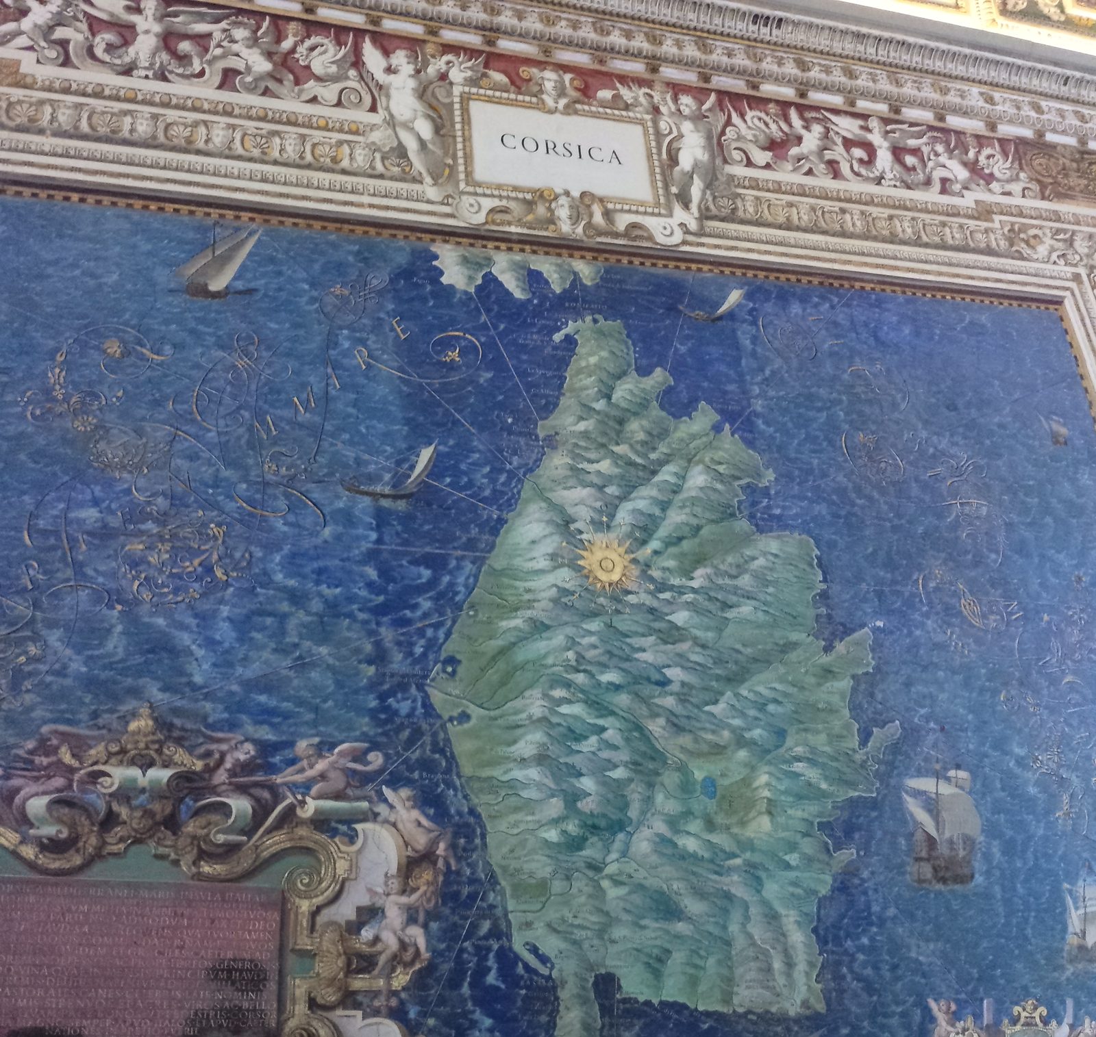 A mosaic map of Corsica