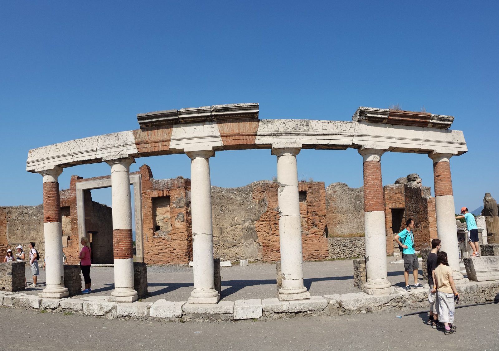 Columns still standing in the forum