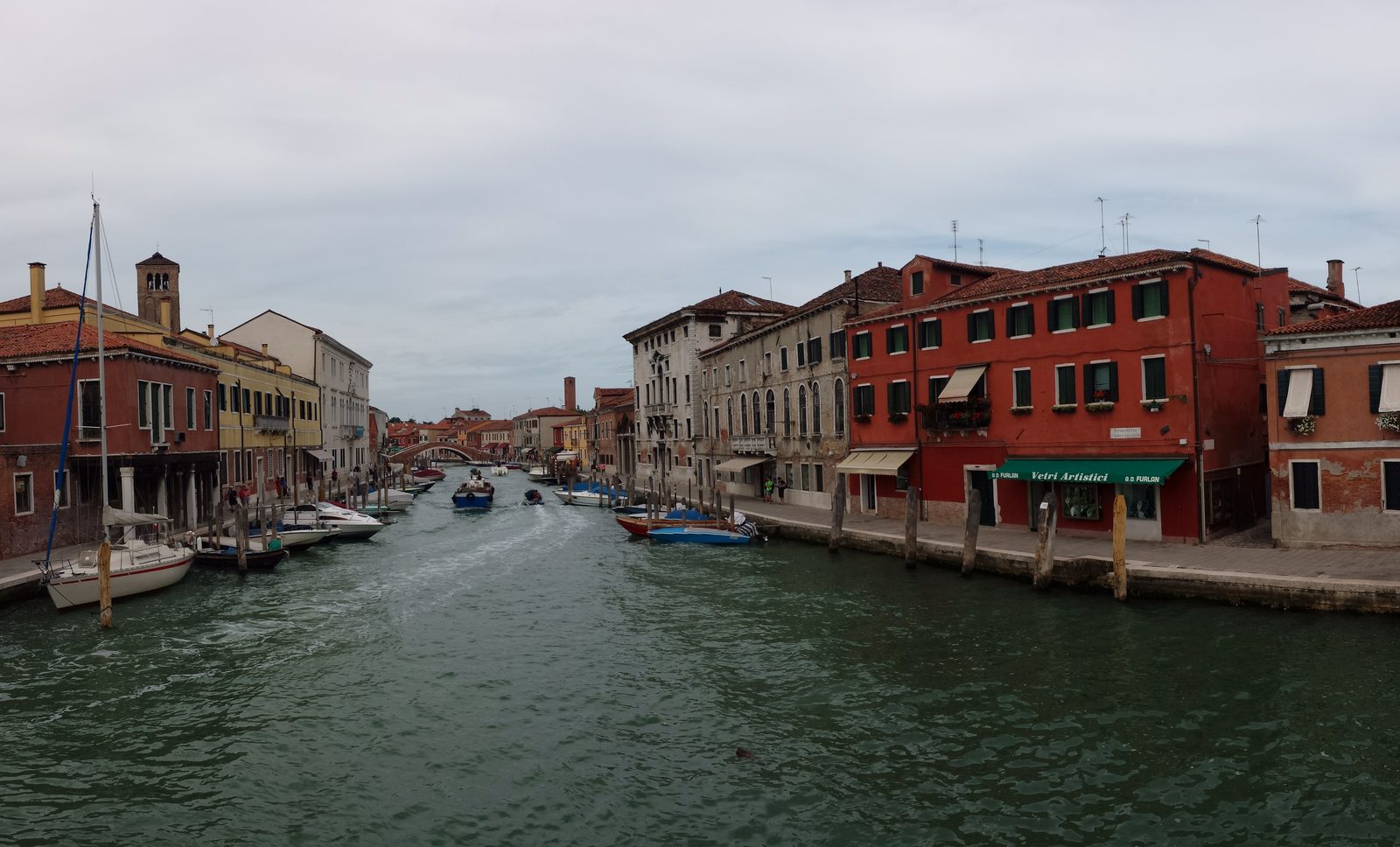 The colorful canal houses of Murano