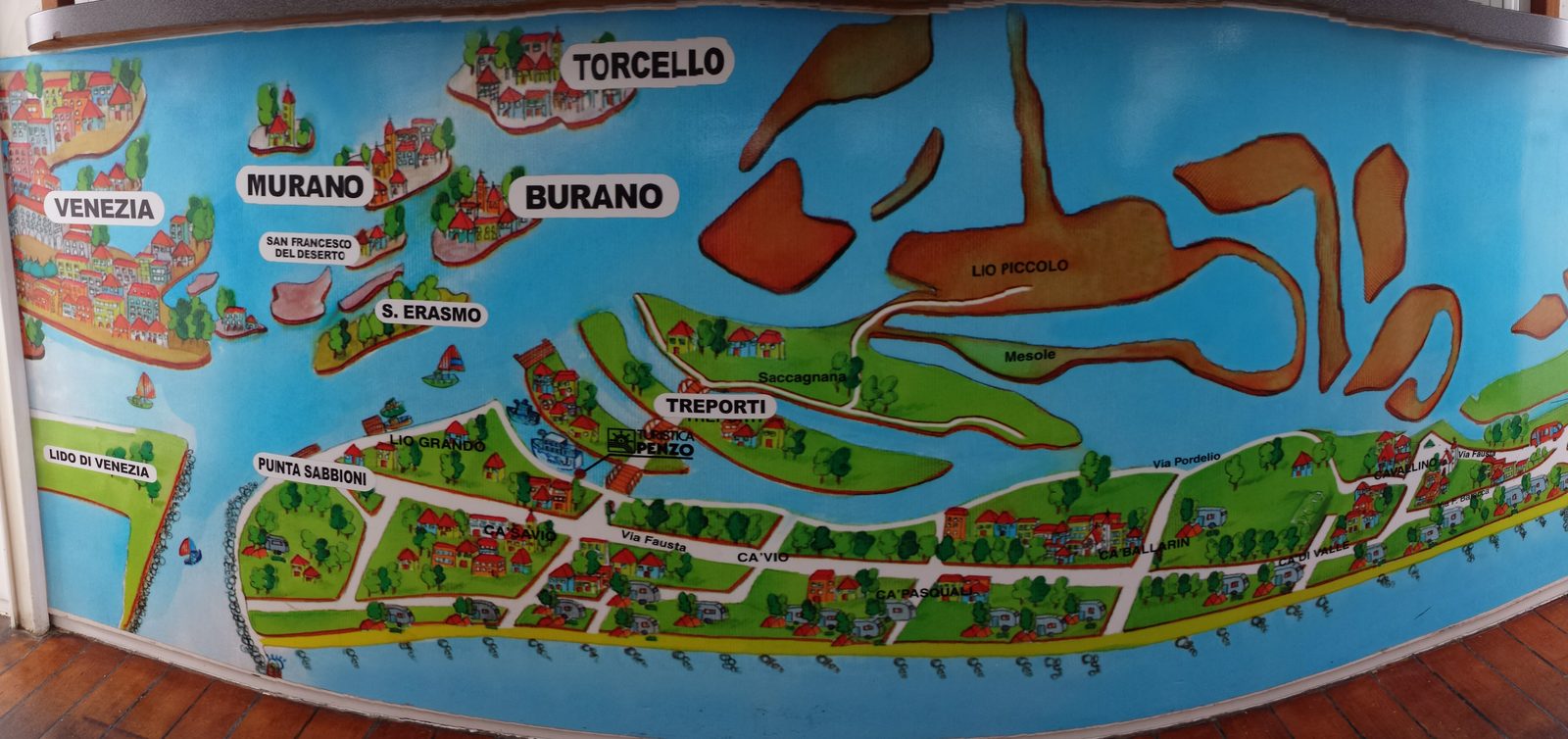 Map of Venice, Murano, Burano and Torcello