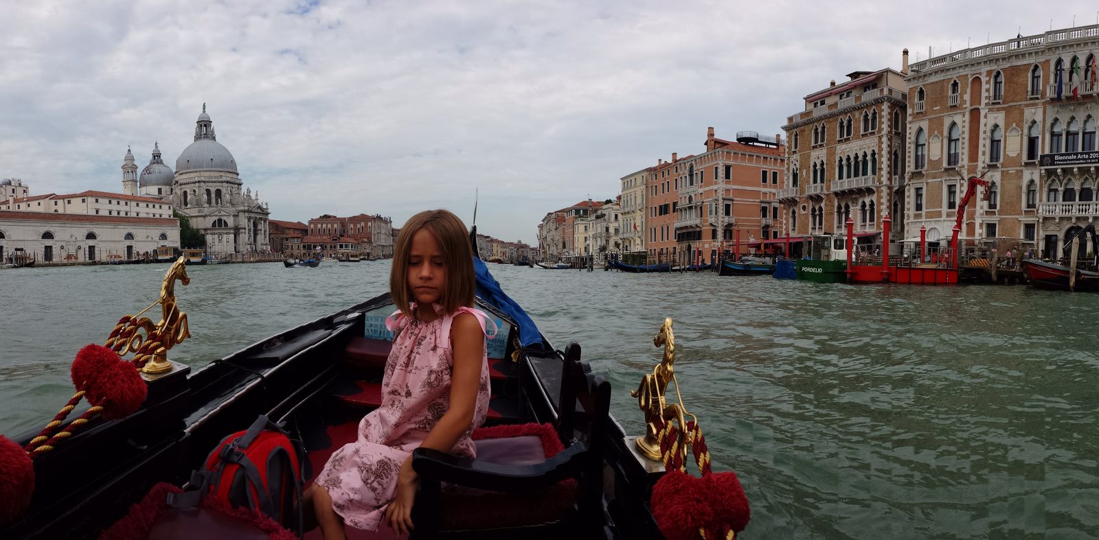 Lisa in the gondola