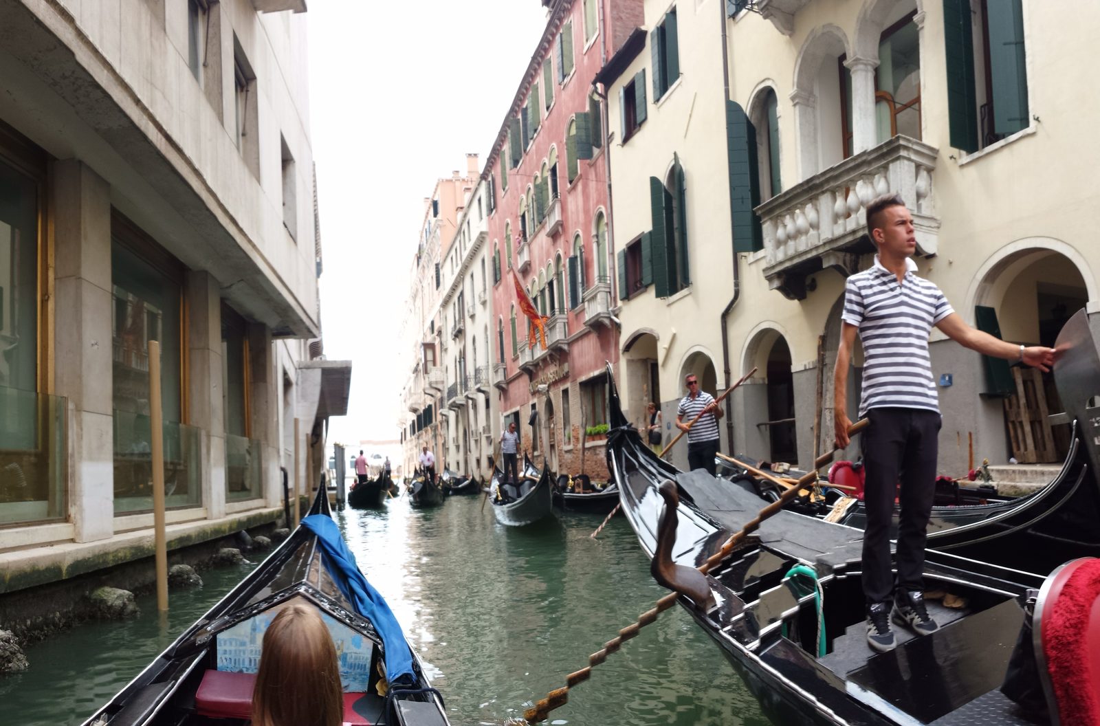 The gondolier on the canal