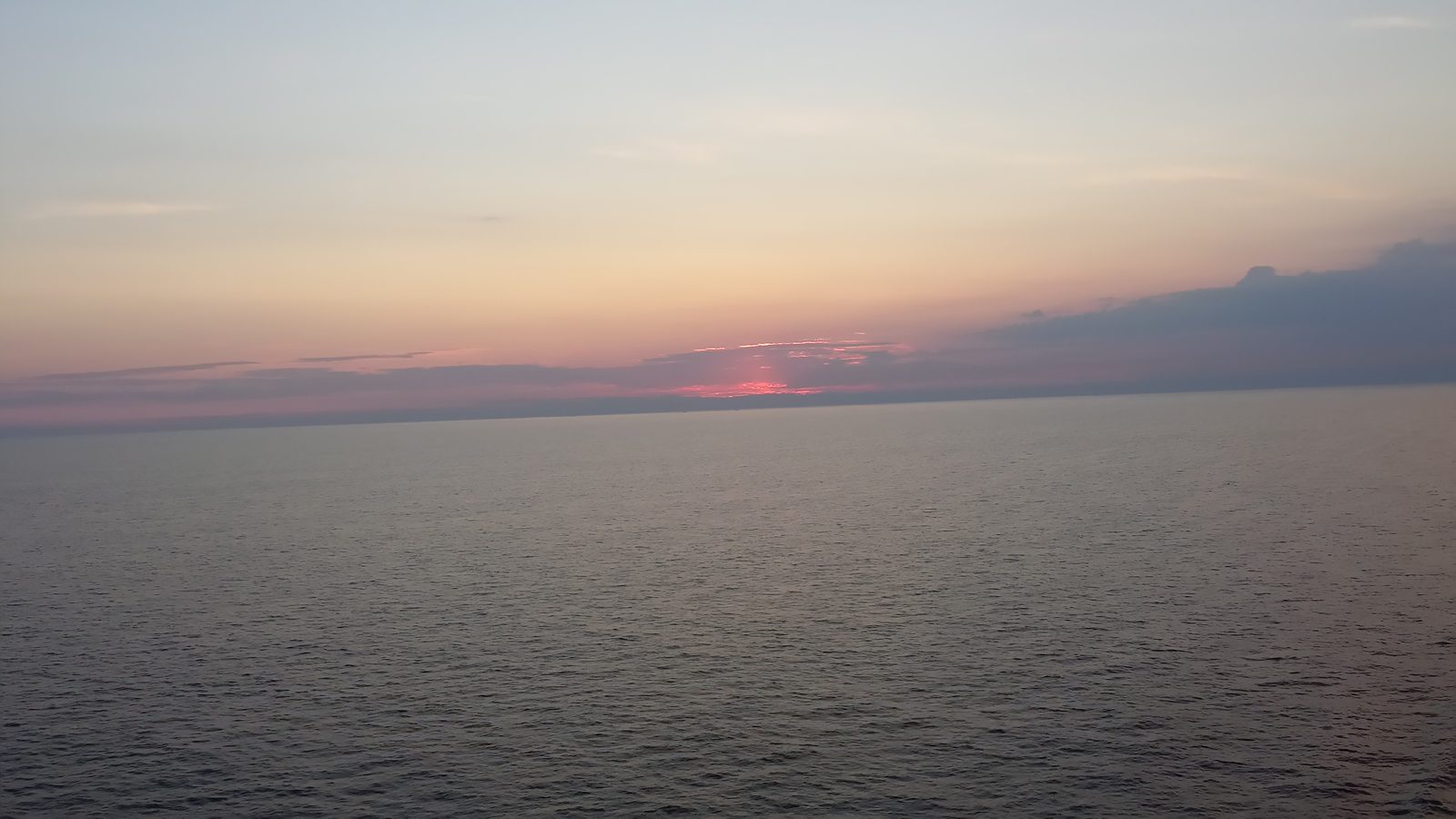 Sunset leaving Venice