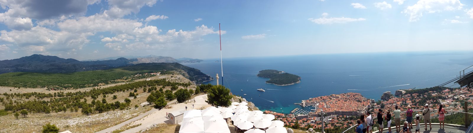 Panoramic view from the top of Srd Hill