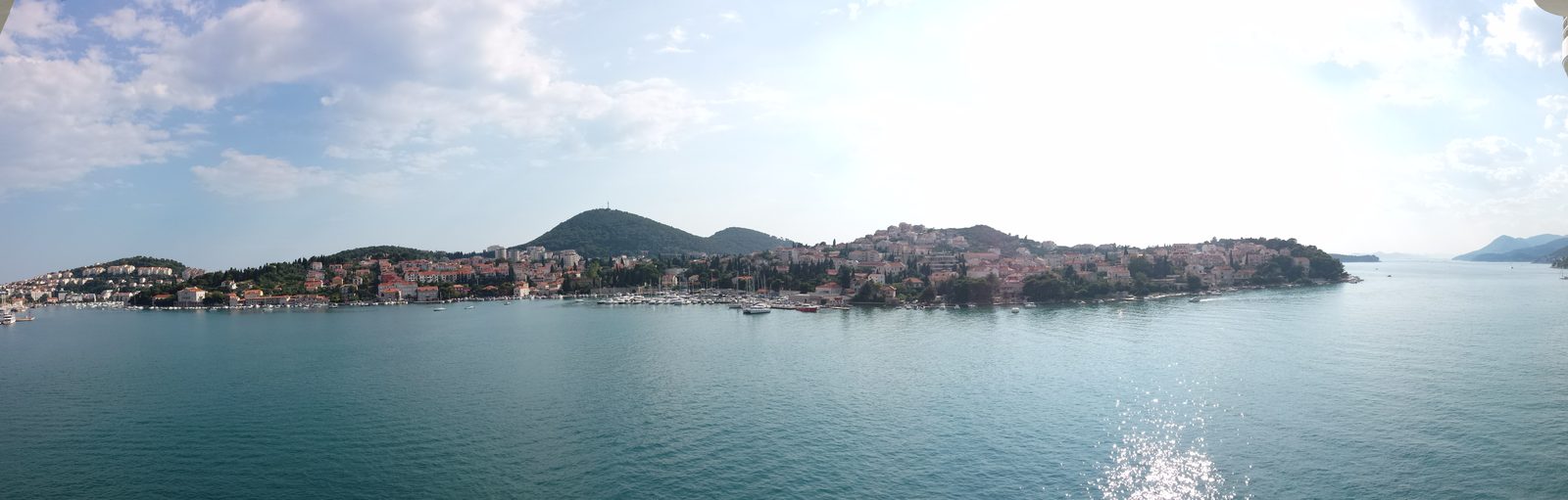 Dubrovnik from the water as we sailed