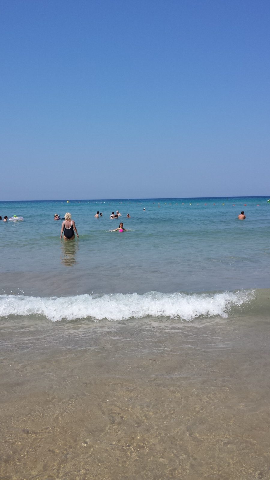 A swim in the Mediterranean at Golden Sands
