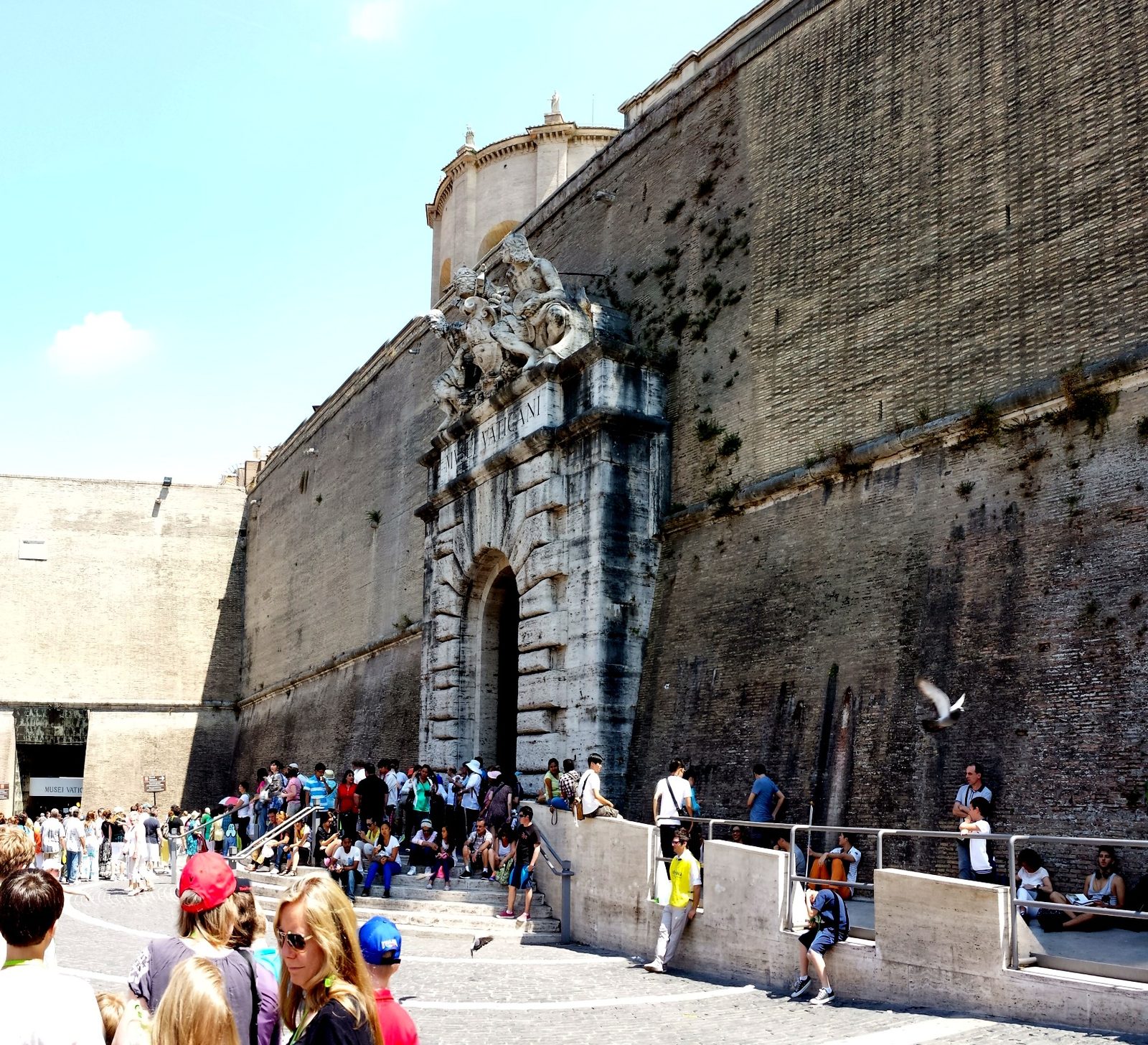 Outside the Vatican Museums