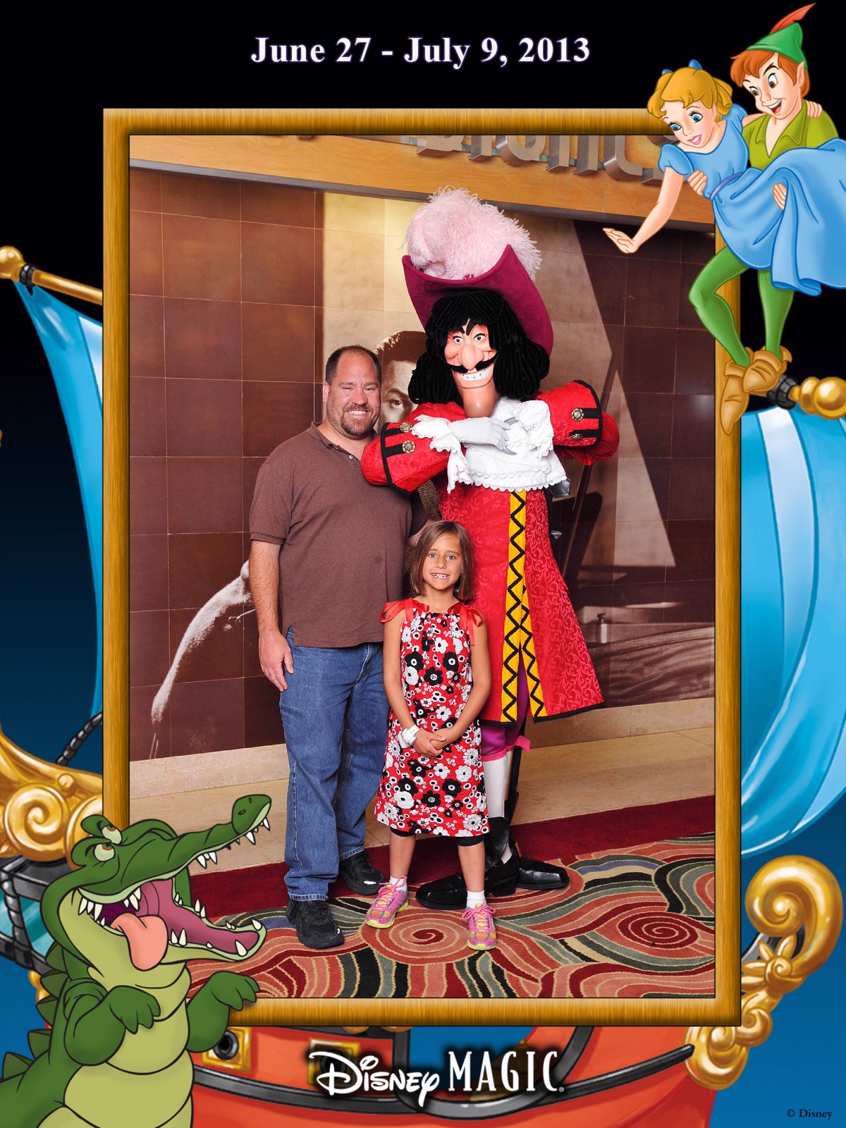 Michael, Lisa and Captain Hook