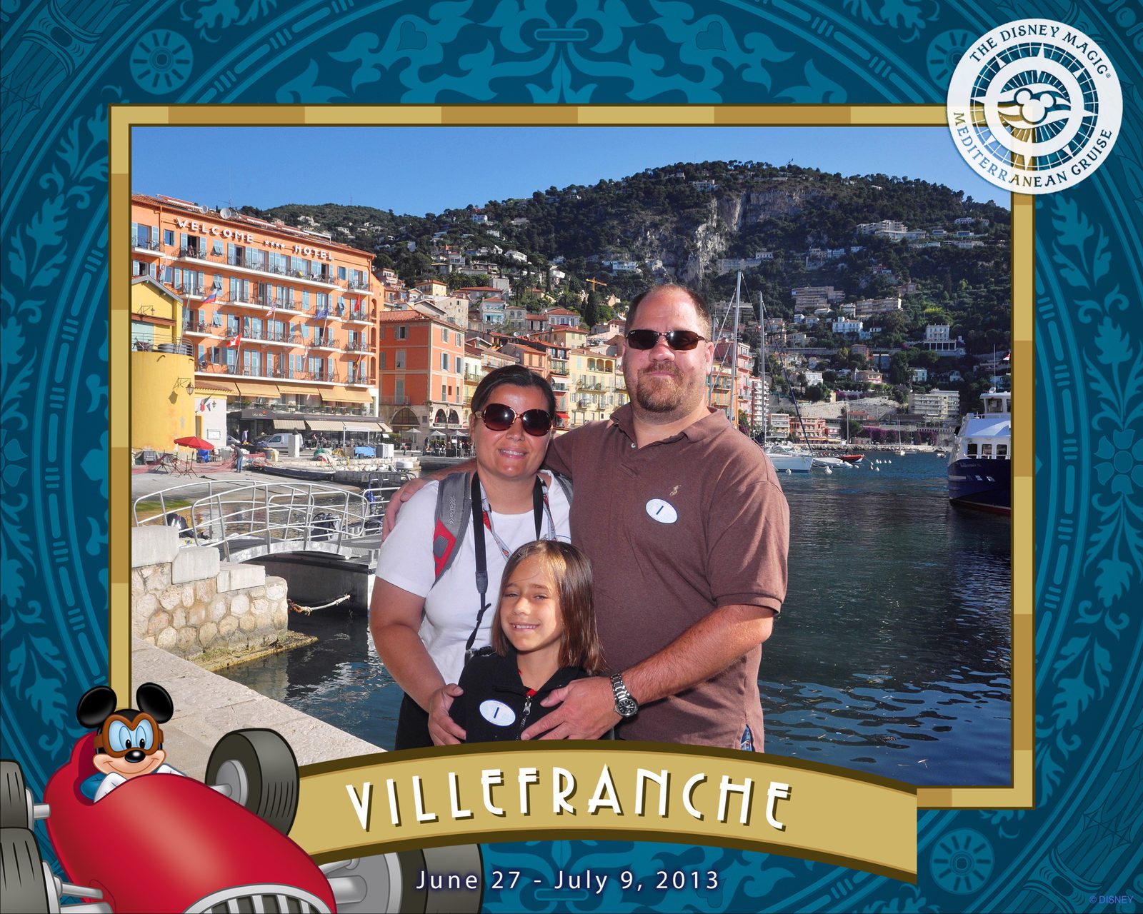 Kathy, Lisa and me back in Villefranche