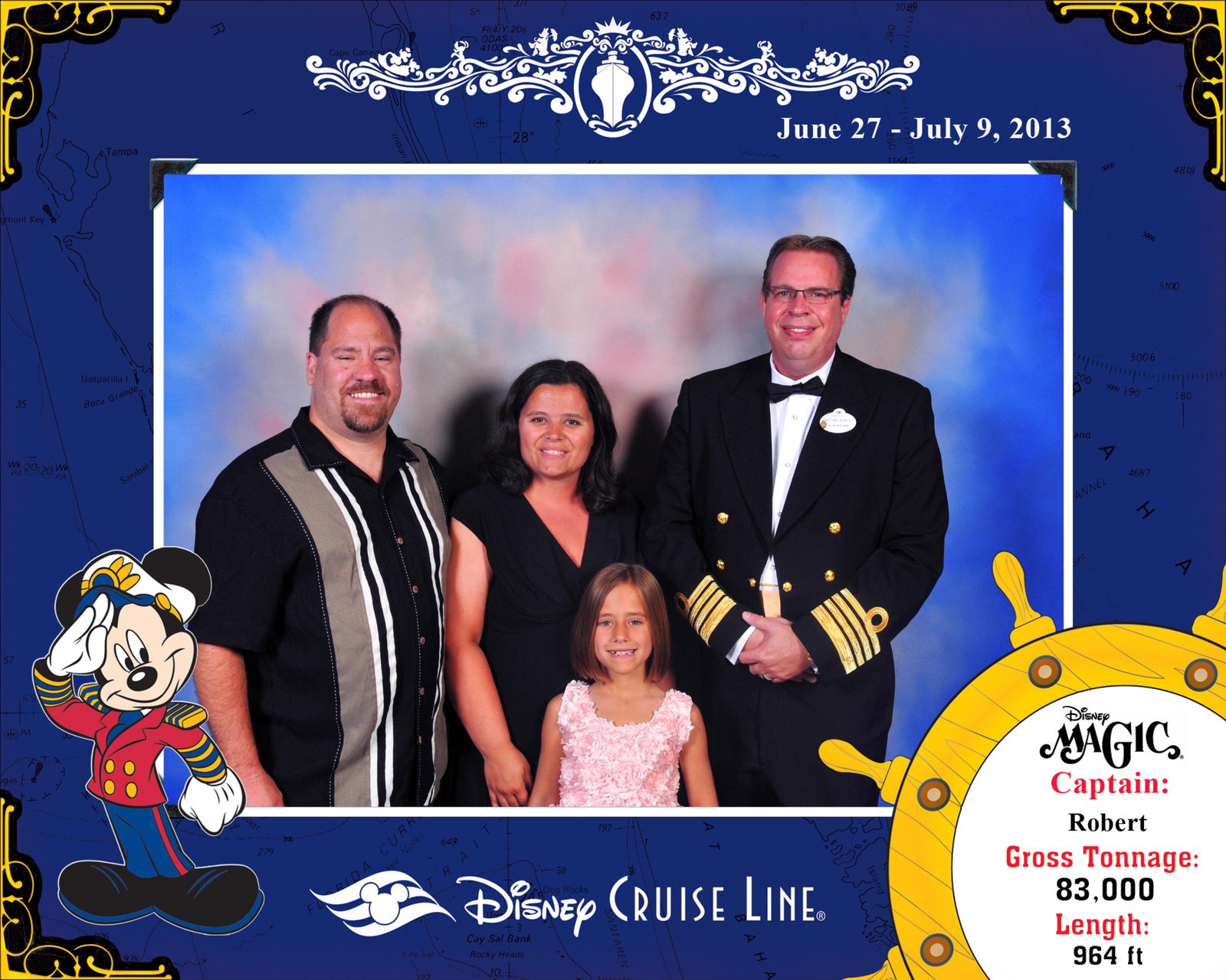 Kathy, Lisa and me with Captain Robert