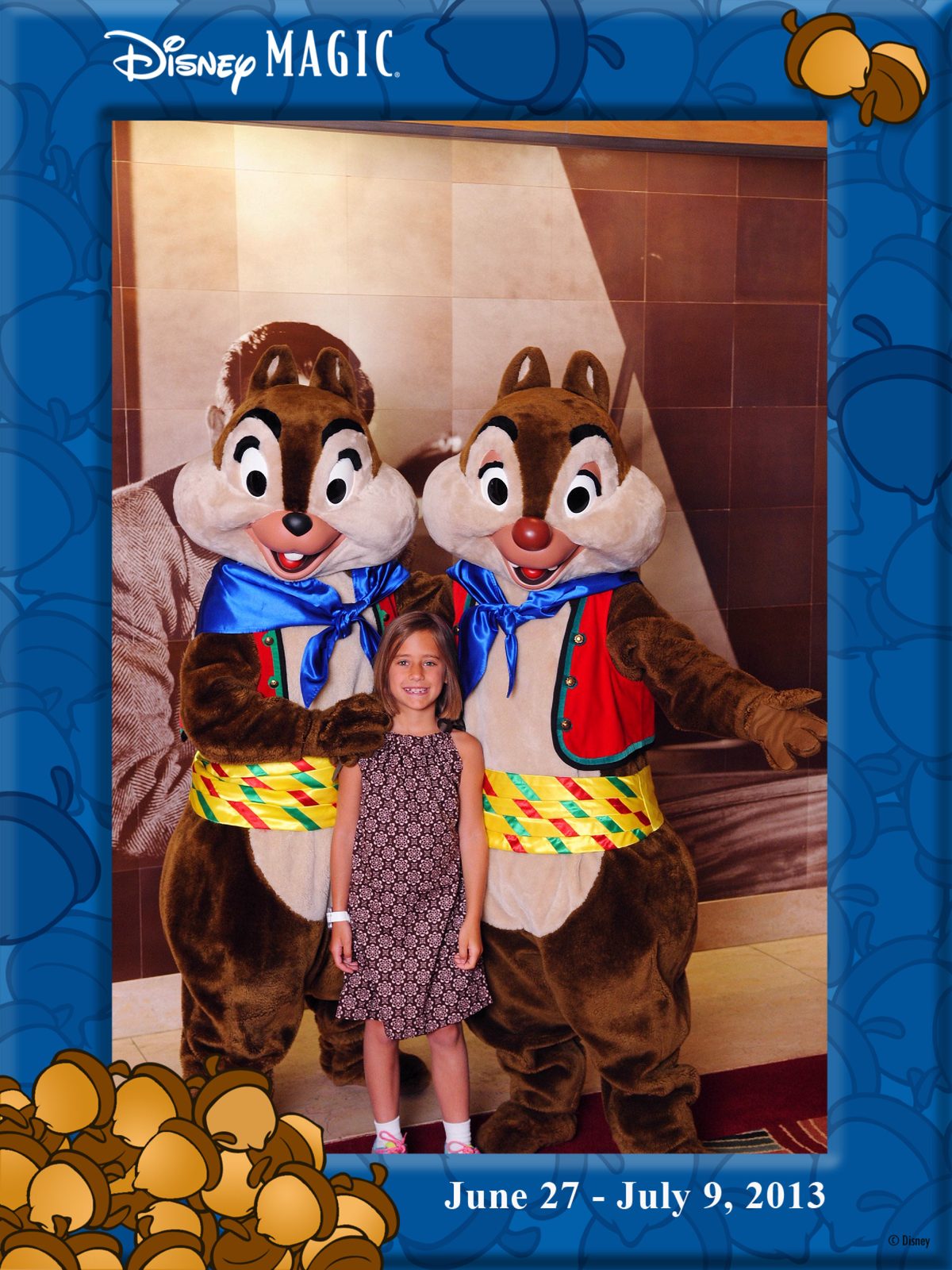 Chip, Lisa and Dale in their Italian-inspired outfits