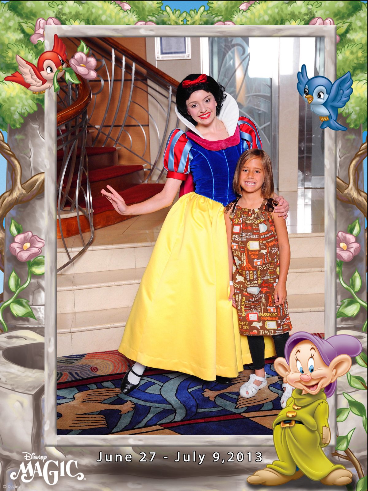 Snow White and Lisa at the Princess Gathering