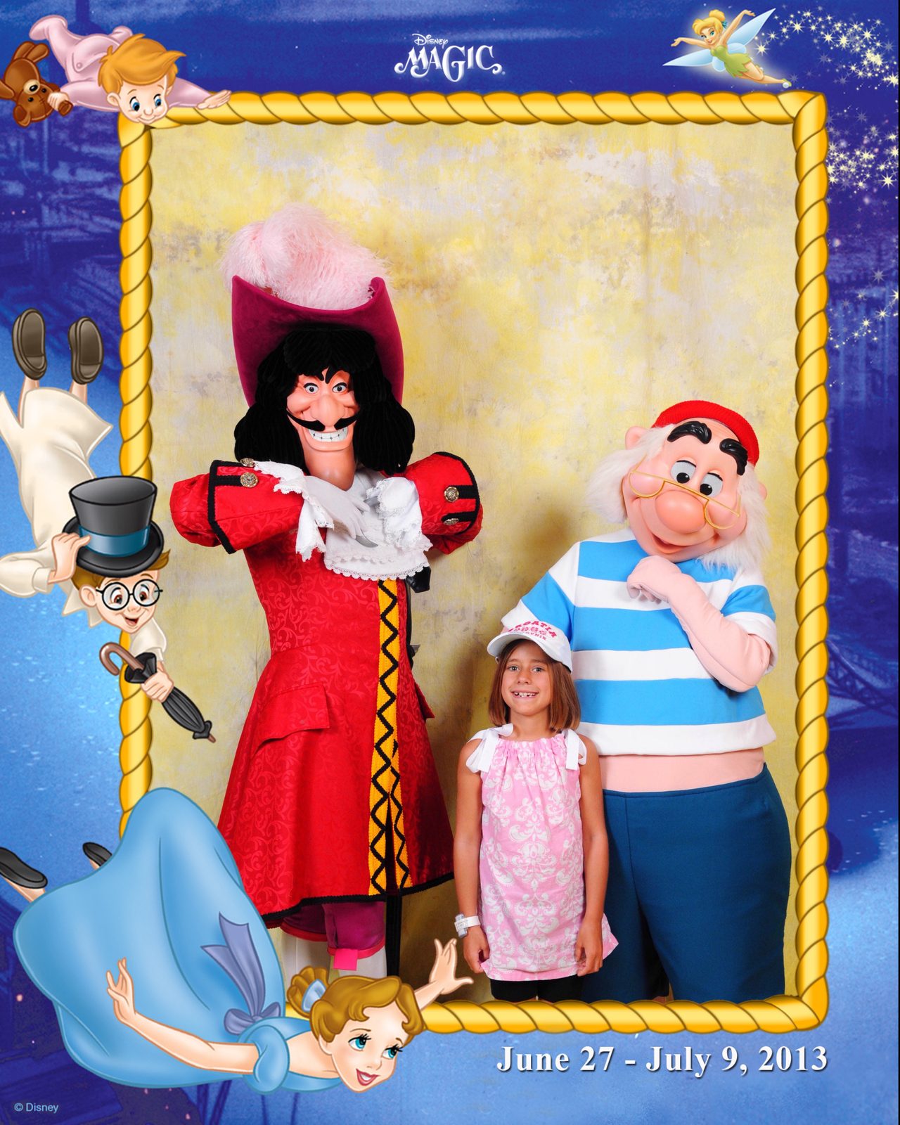 Lisa meets Captain Hook and Mr Smee