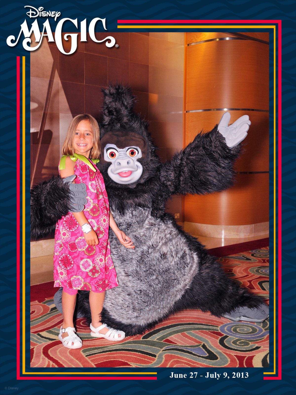 Lisa with Terk the gorilla