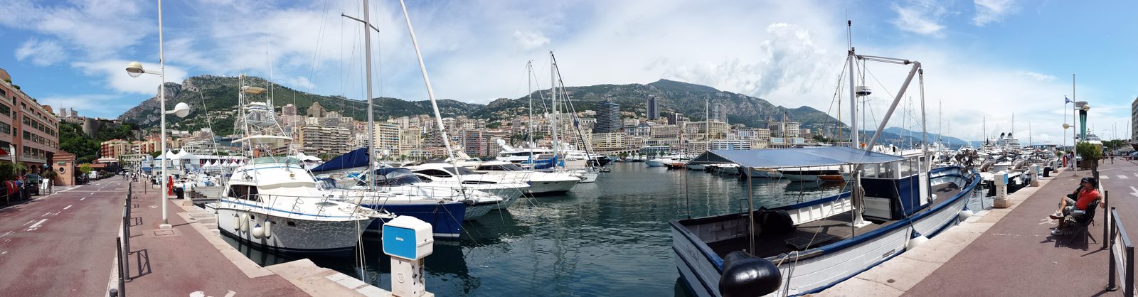 Monaco's harbor, full of yachts