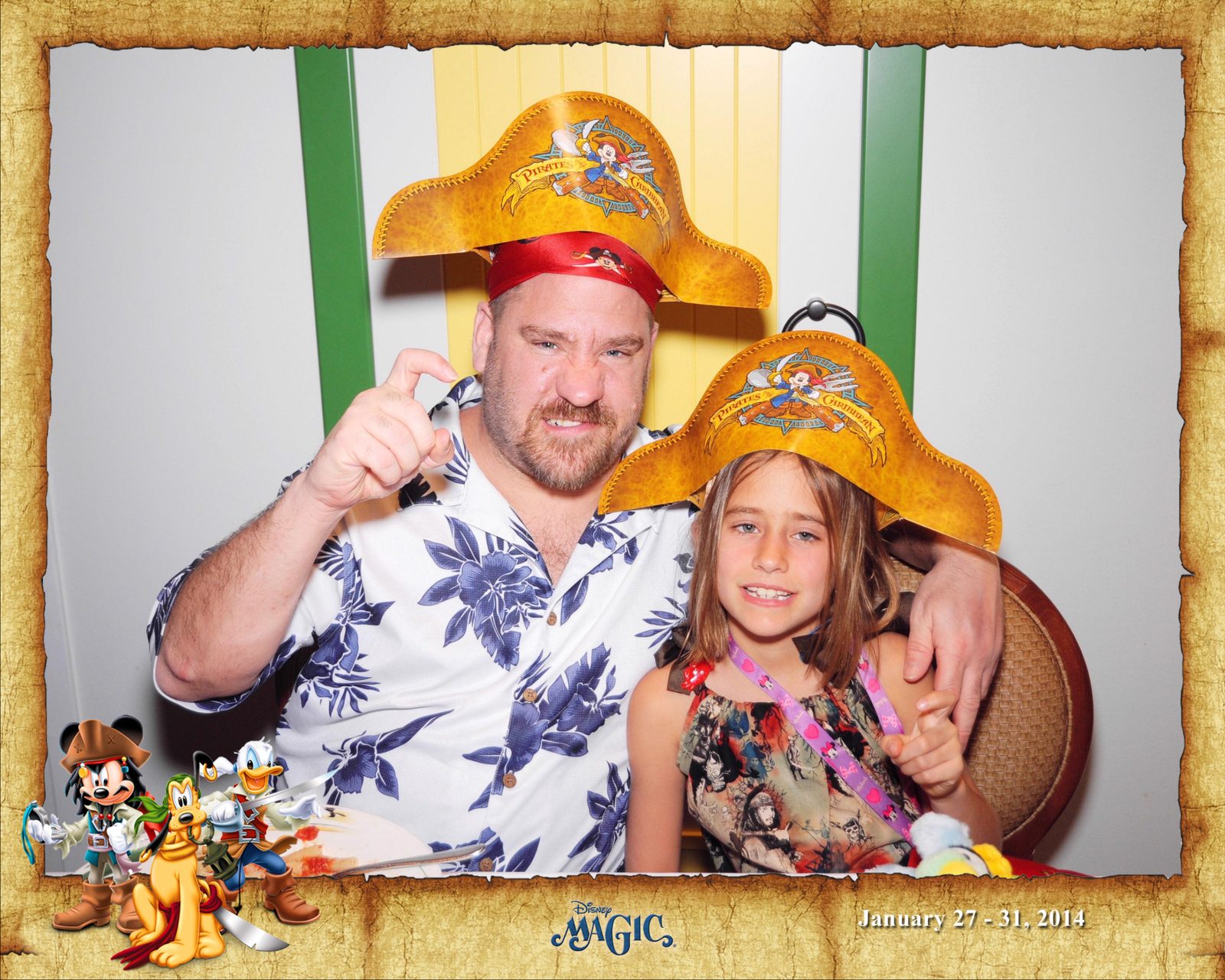 Lisa and me dressed up for Pirate Night