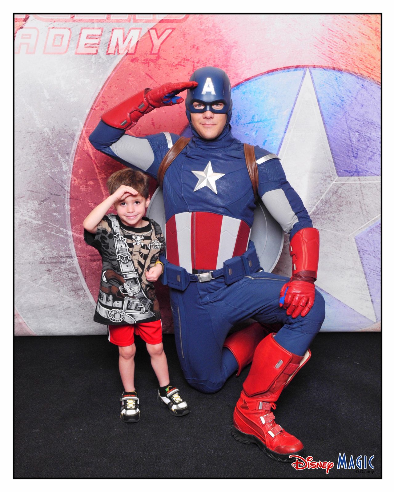 Thomas meeting Captain America