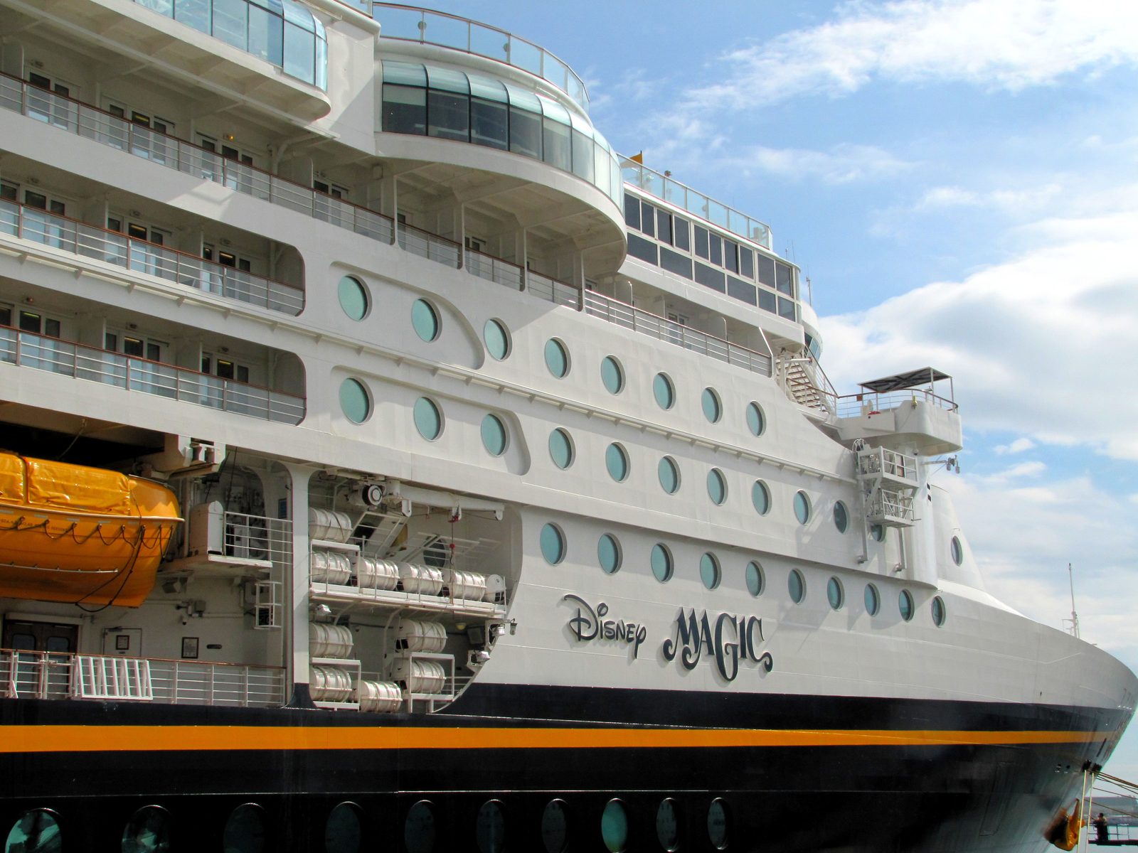 The Disney Magic at the pier in Port Canaveral