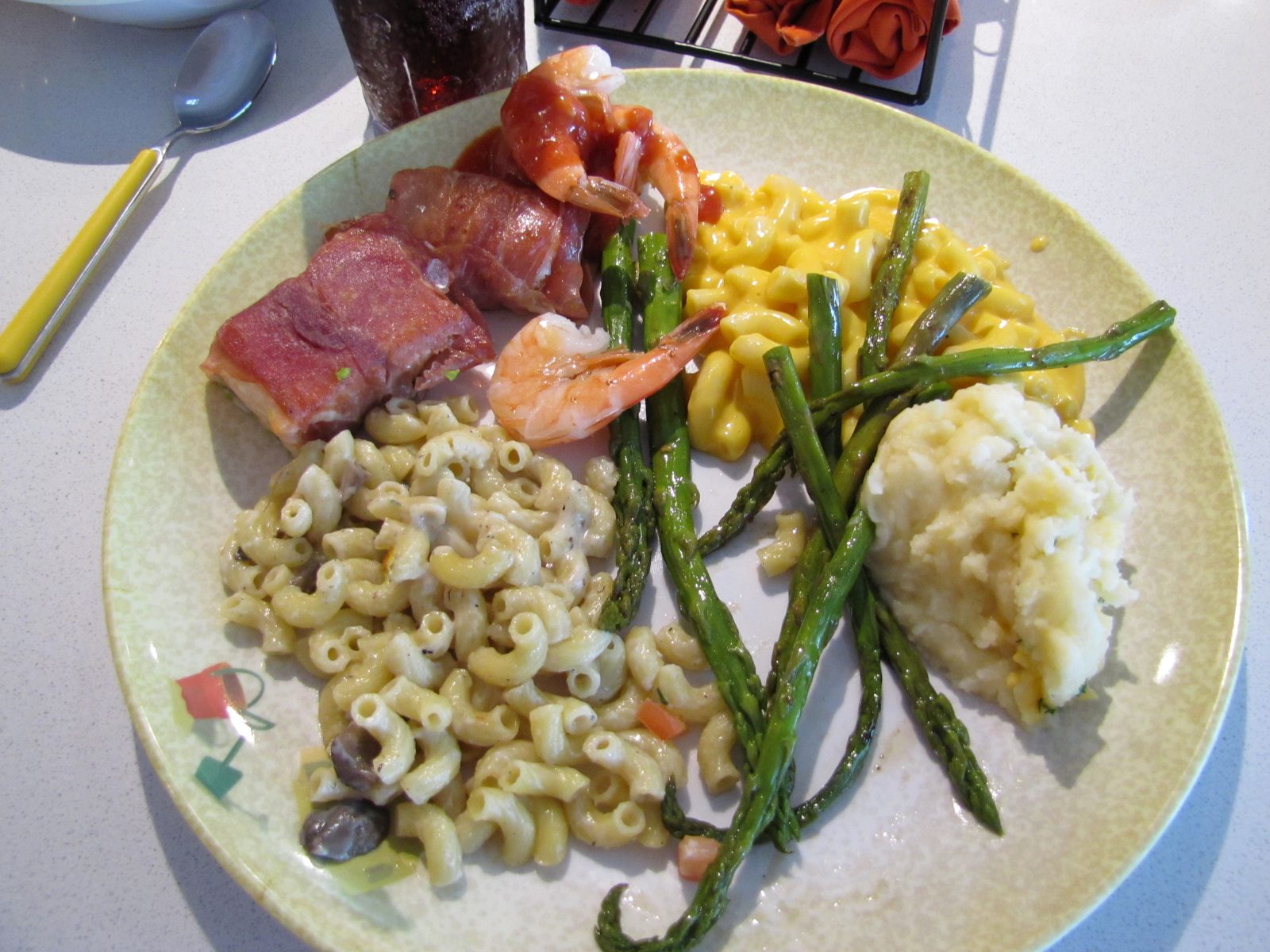 Embarkation lunch on the Disney Magic