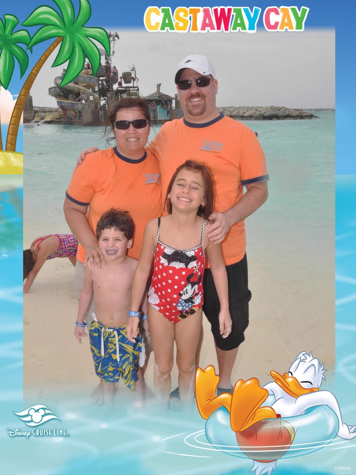 All four of us at Castaway Cay