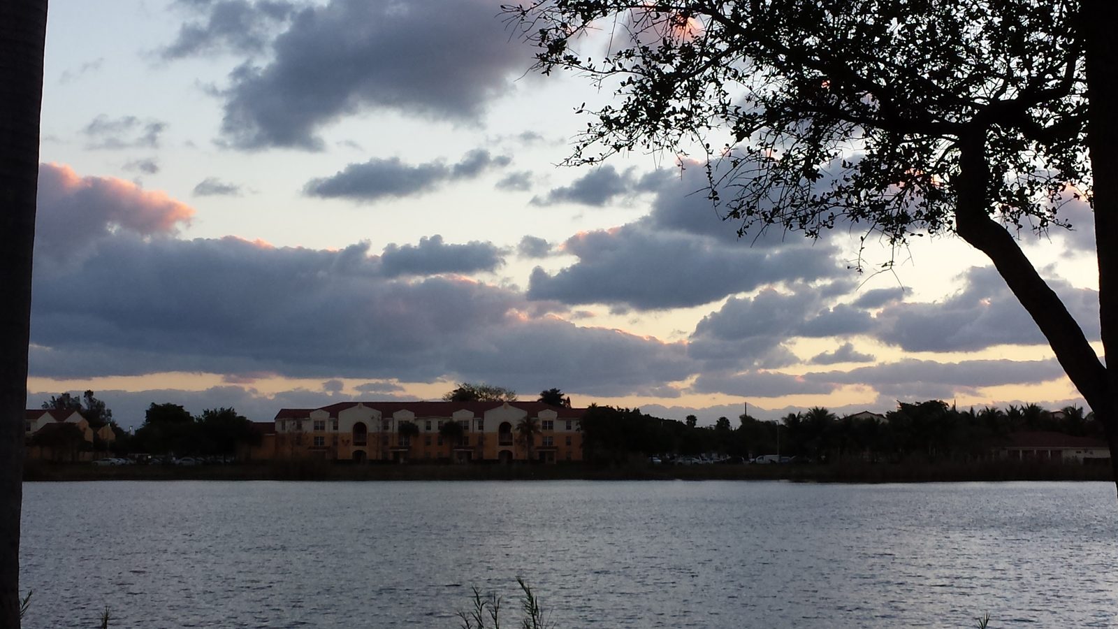 Early morning over the lake at the hotel