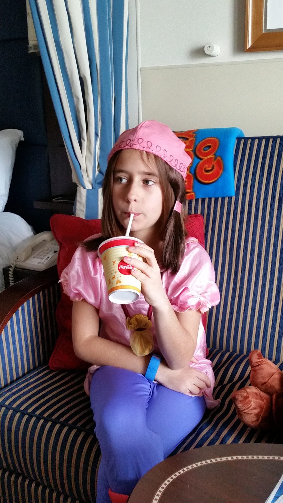 Lisa ready for Pirate Night aboard the Wonder